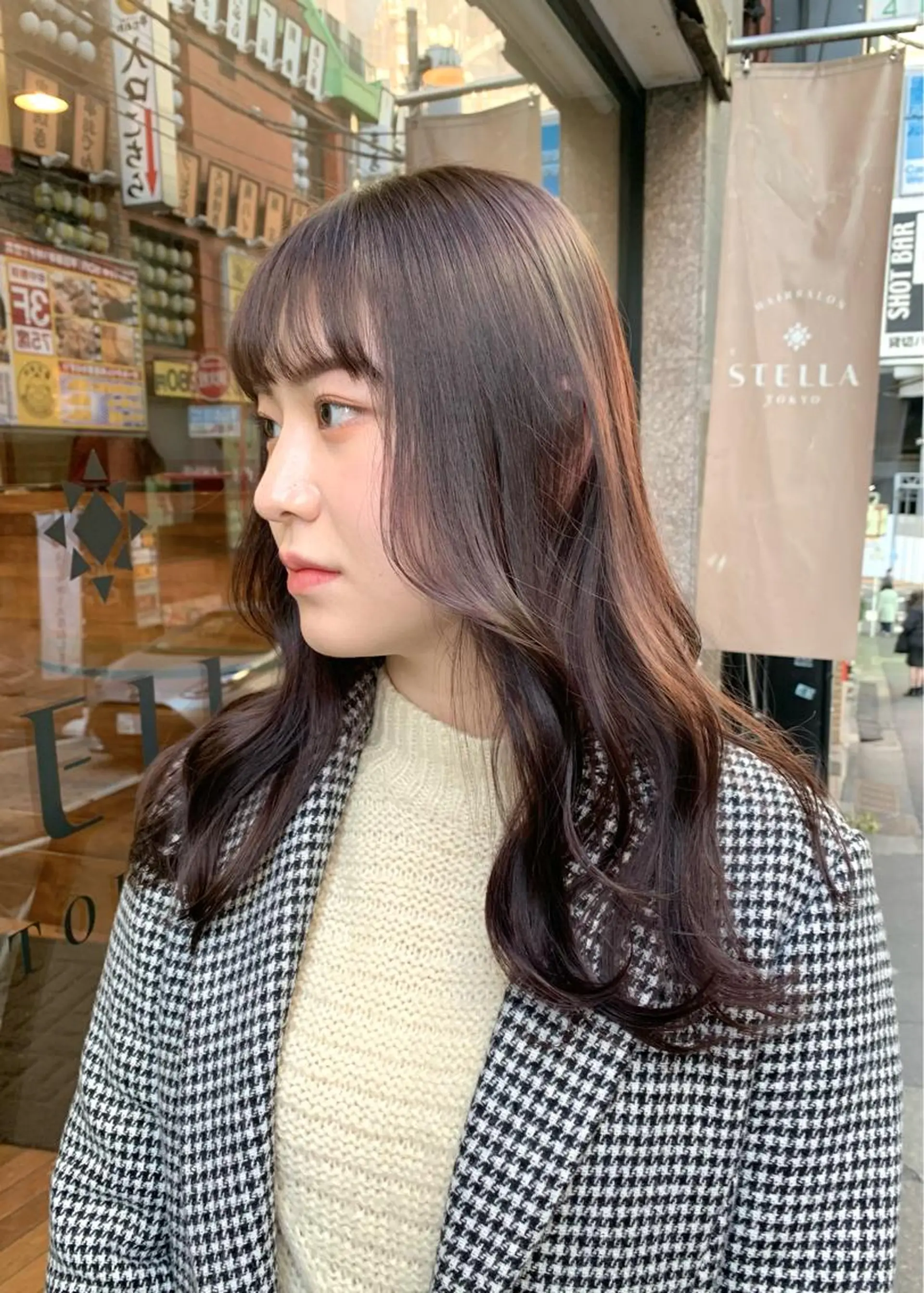 セミロング カラー ブリーチ グレージュ ラベンダーカラー ラベンダーグレージュ ラベンダーグレー カット ヘアカラー トリートメント 矢野 晃平のヘアスタイル