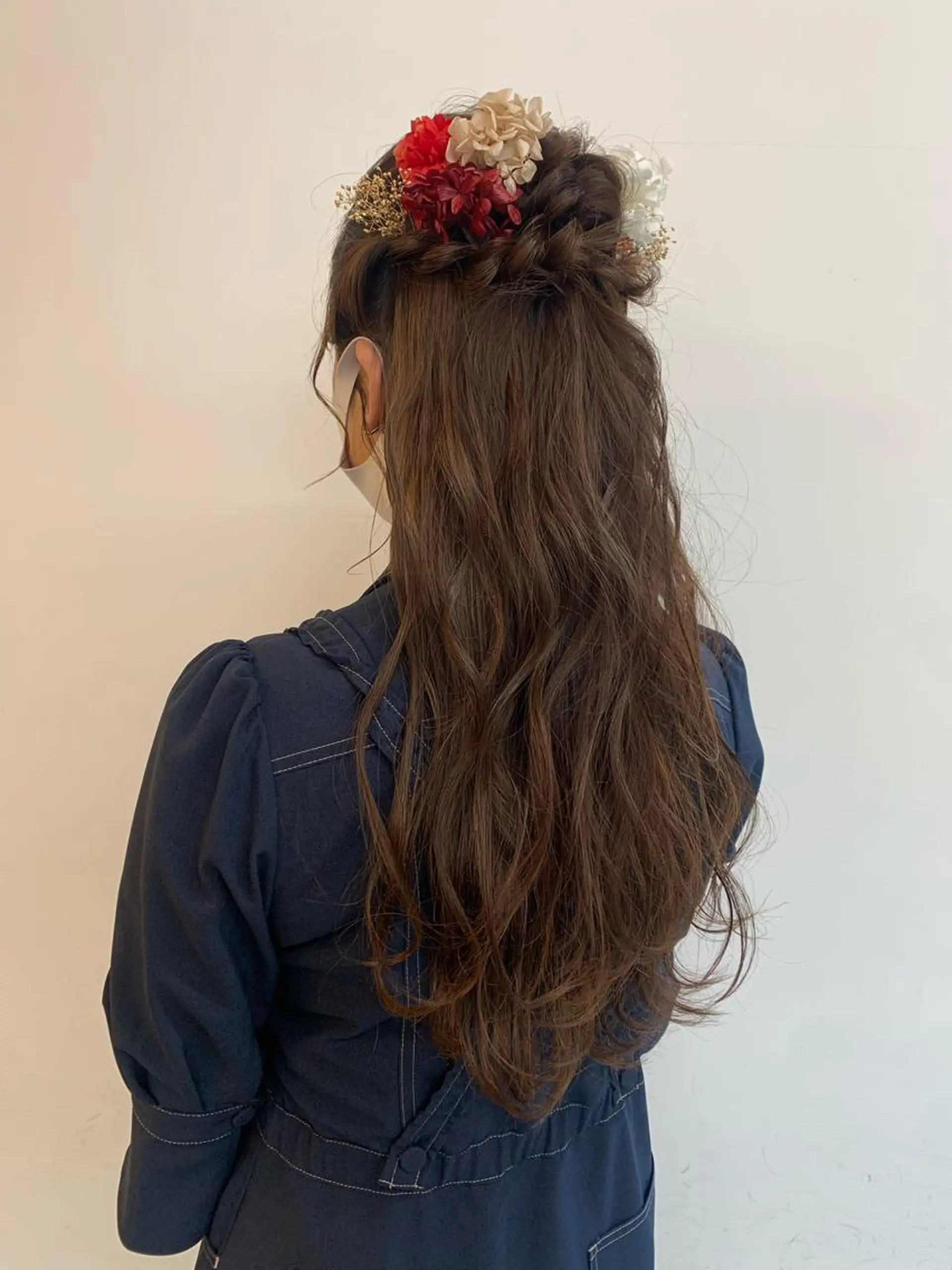 セミロング カラー ヘアアレンジ 透明感/オリーブ/ グレージュ/YUKAのヘアスタイル