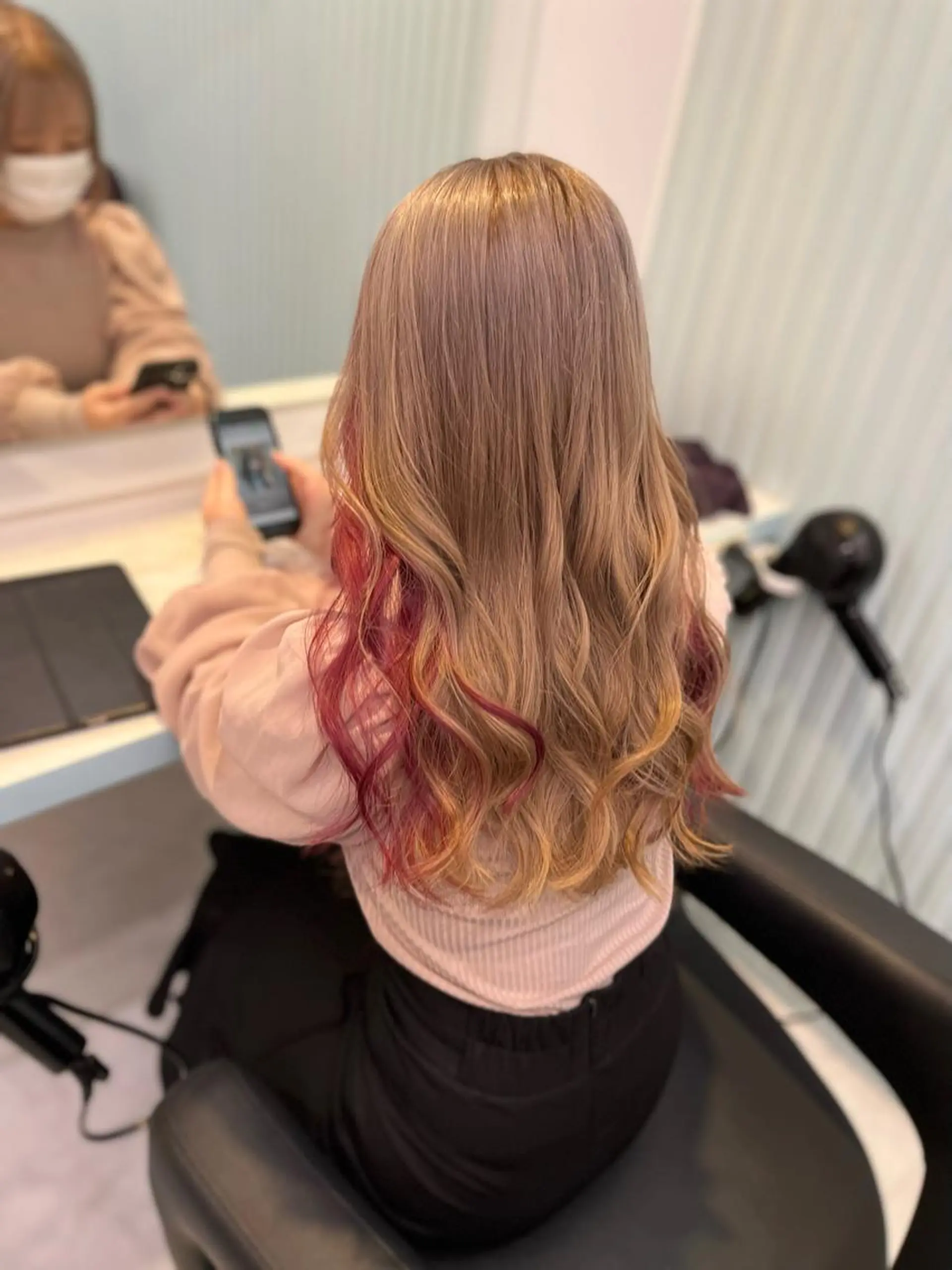 セミロング カラー ヘアアレンジ 愛されカラー🩷 はるなのヘアスタイル