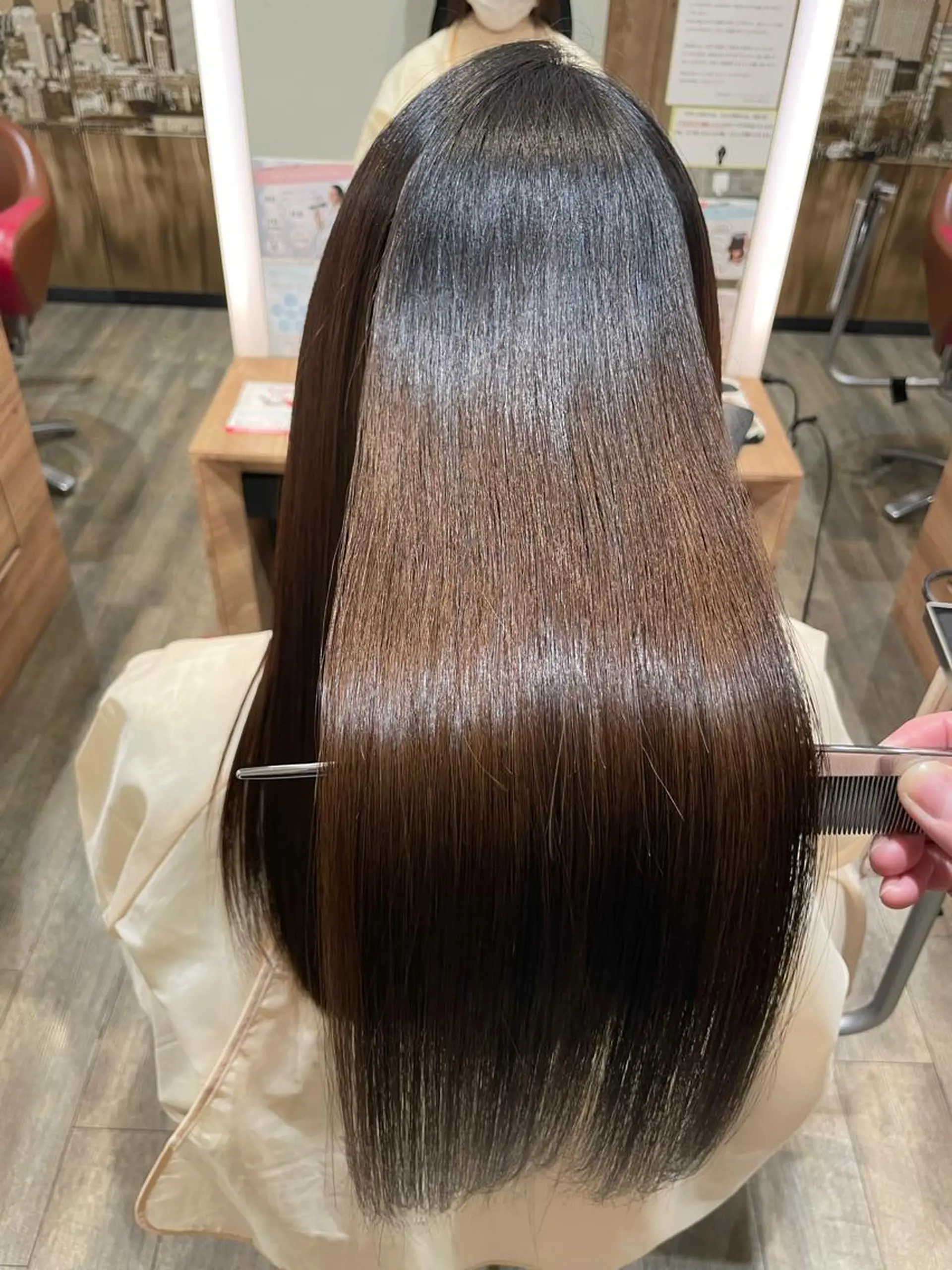 ミディアム カラー カット ヘアカラー トリートメント 縮毛矯正/髪質改善/ 石橋代智のヘアスタイル