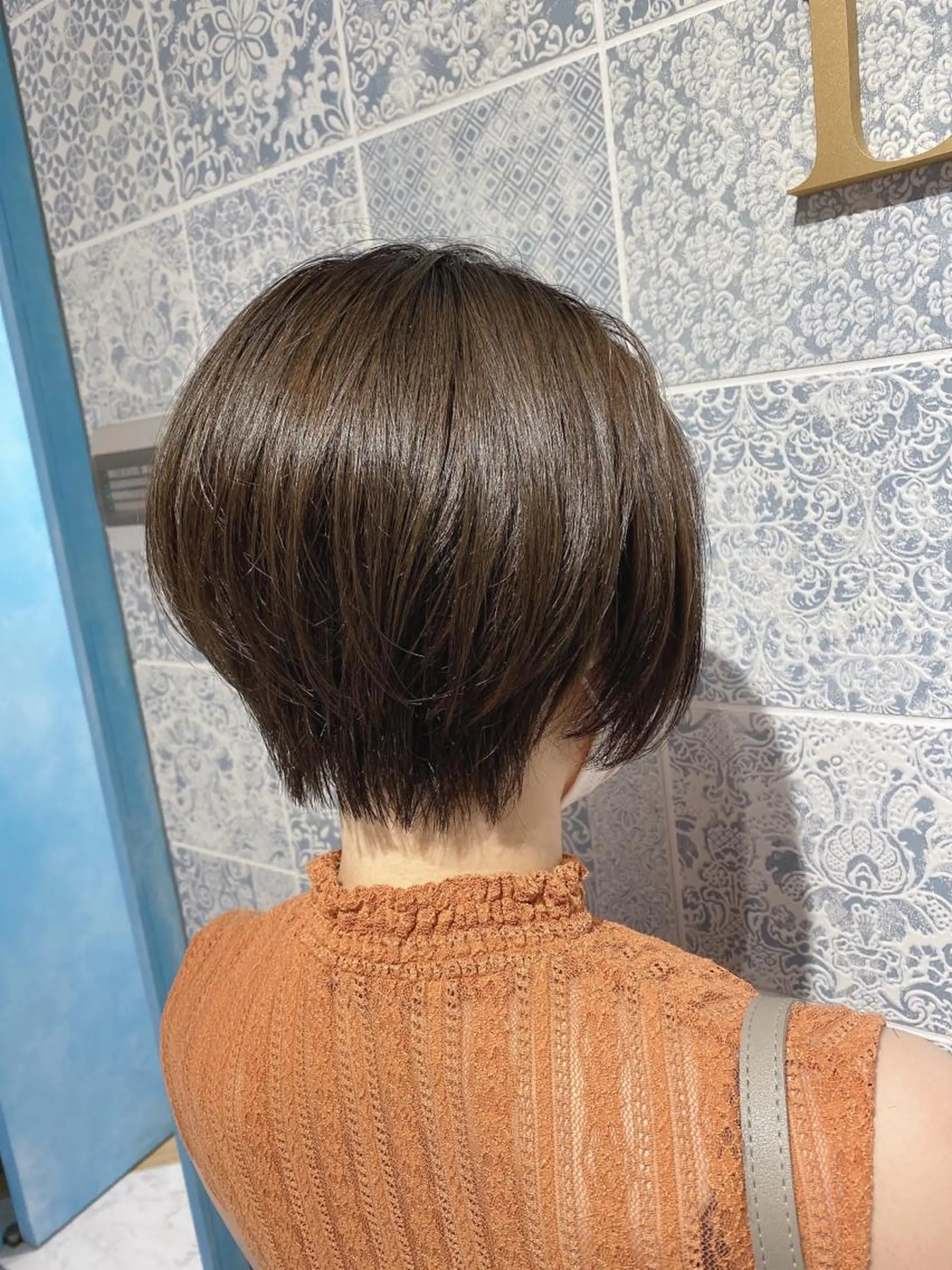 ショート カット ヘアカラー トリートメント 🌟モテ髪ショート 🌟店長　津賀涼のヘアスタイル