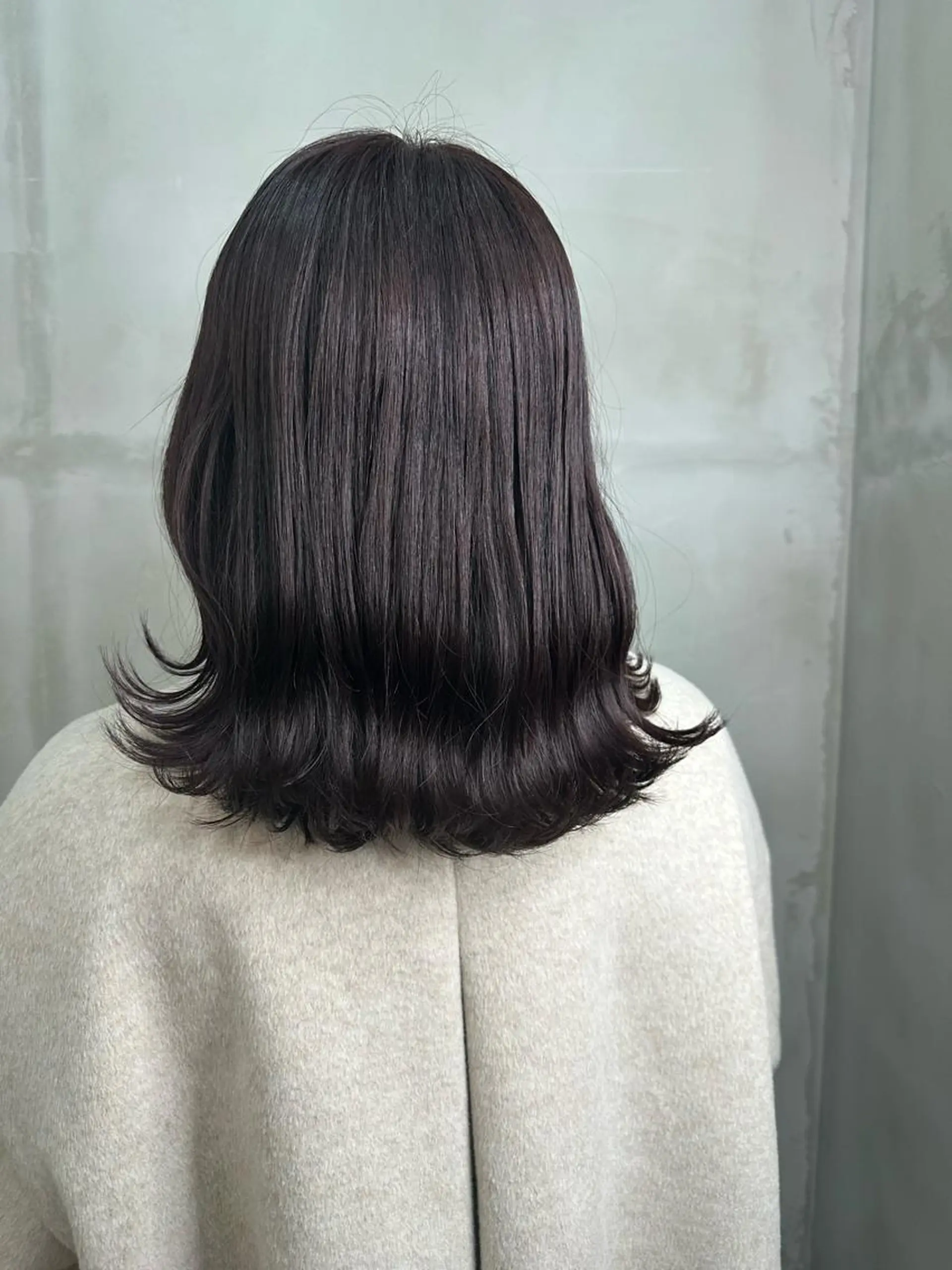 セミロング カラー カット ヘアカラー 益 佑夏のヘアスタイル