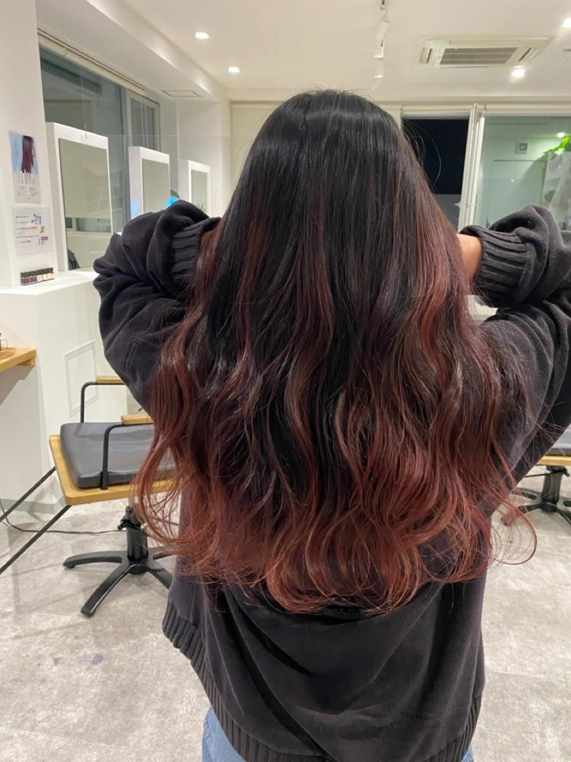 ミディアム カラー ヘアカラー トリートメント JILBLAN京都 ショート/ハイライトのヘアスタイル