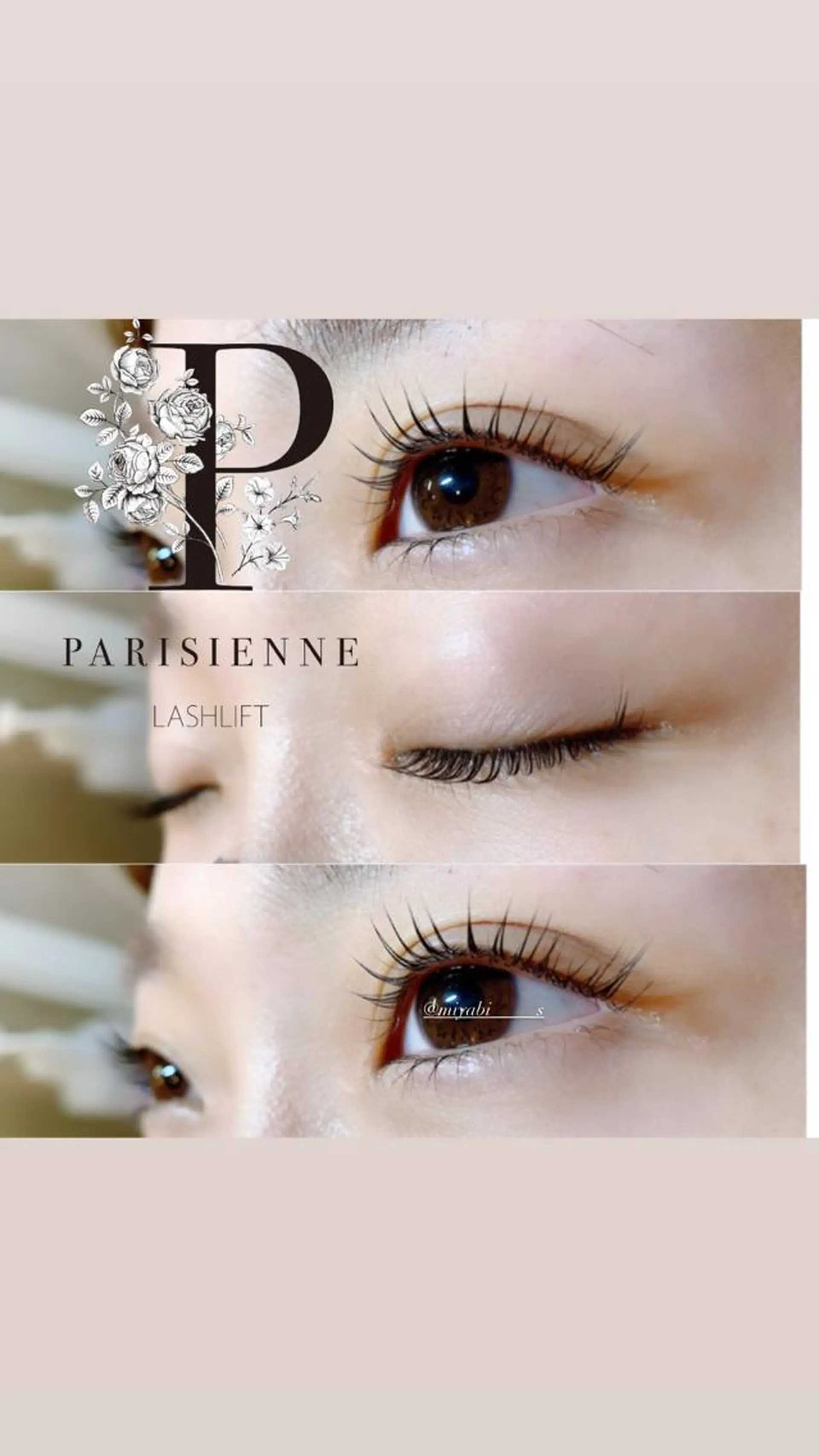 マツエク・マツパ パリジェンヌラッシュリフト fan.germe 副店長MIYABIのマツエク・マツパデザイン