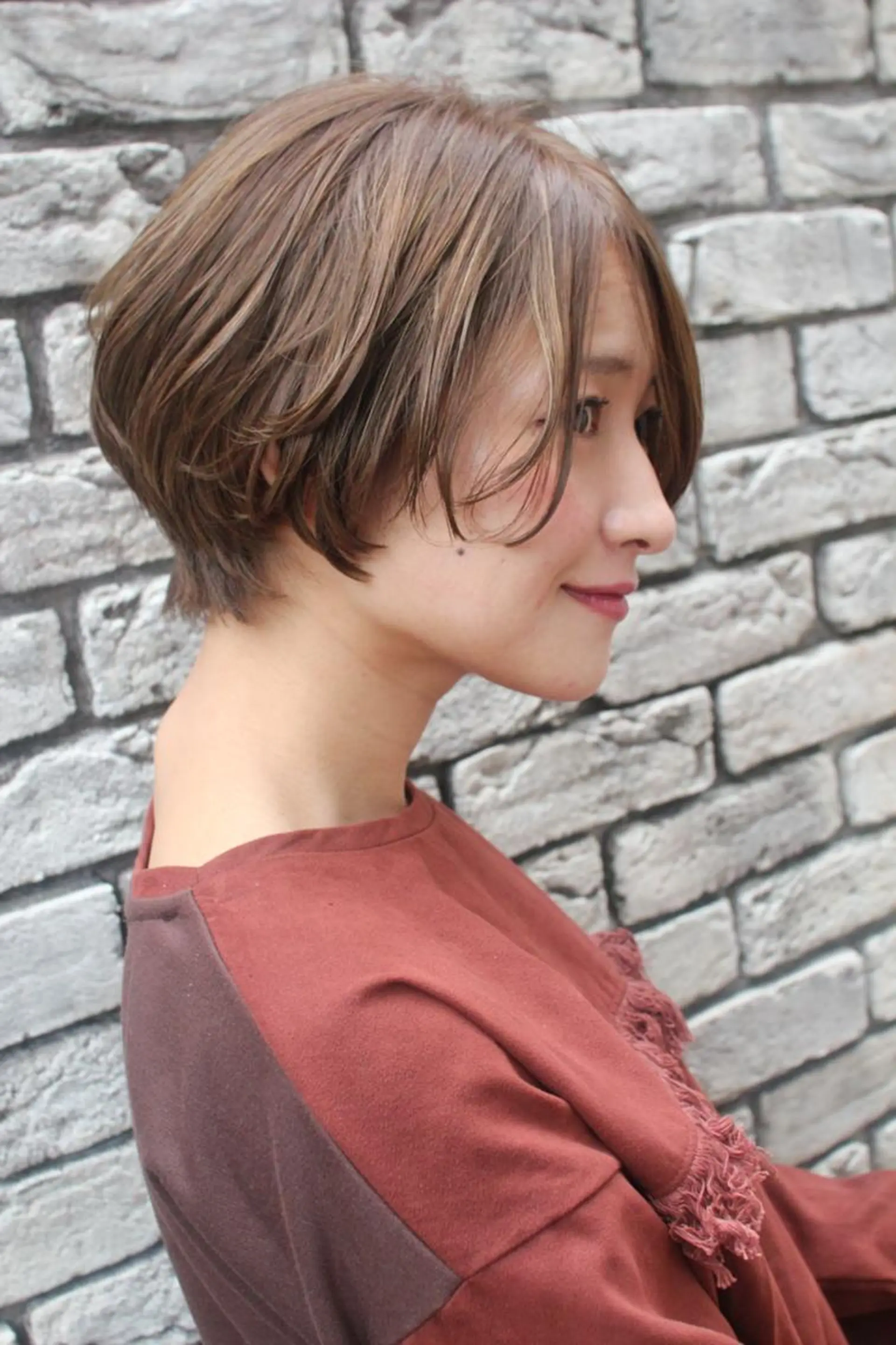 ショート カラー パーマ 羽田 ひろむのヘアスタイル
