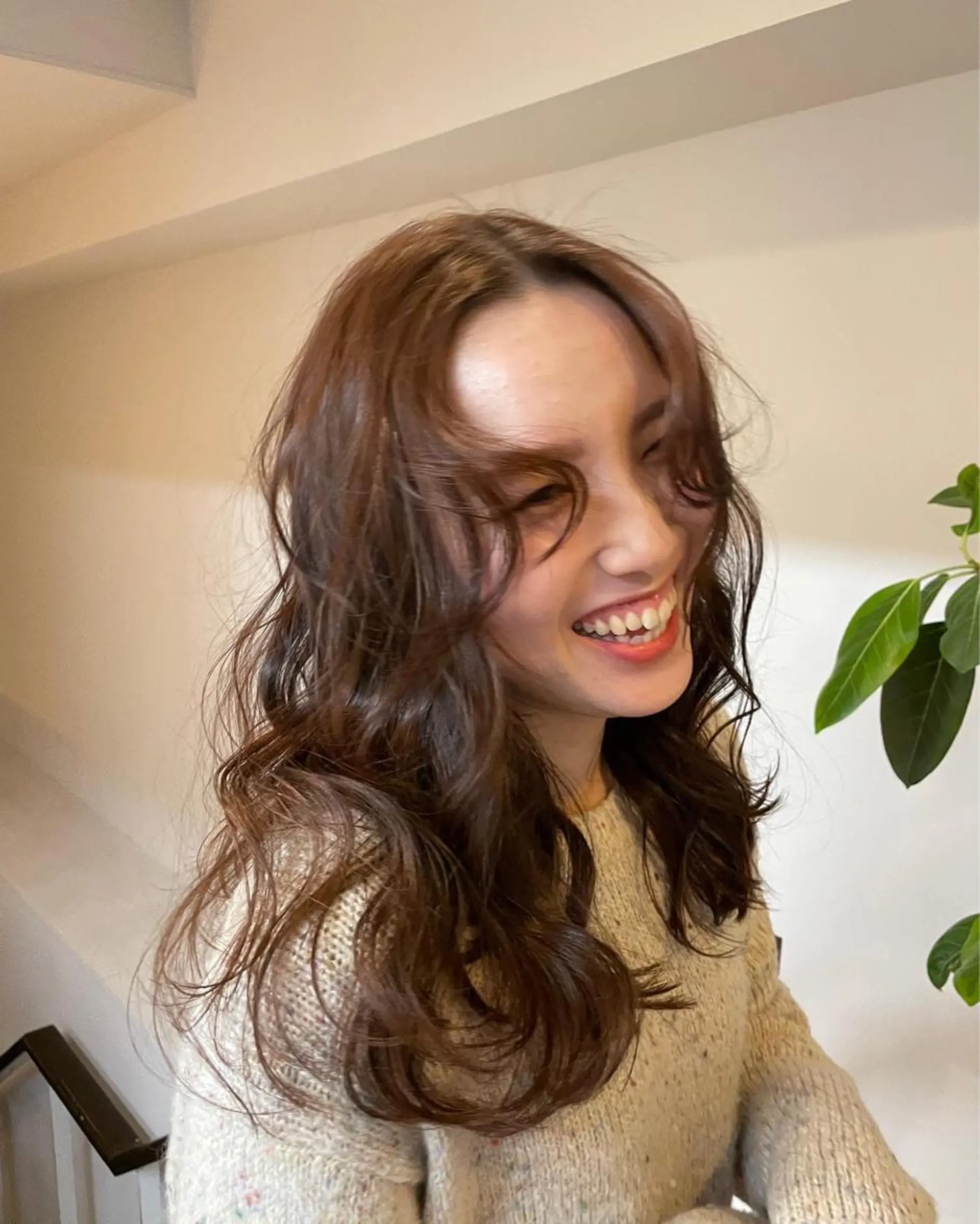 セミロング カラー ブラウンカラー マロンブラウン カットモデル募集 /RIOのヘアスタイル