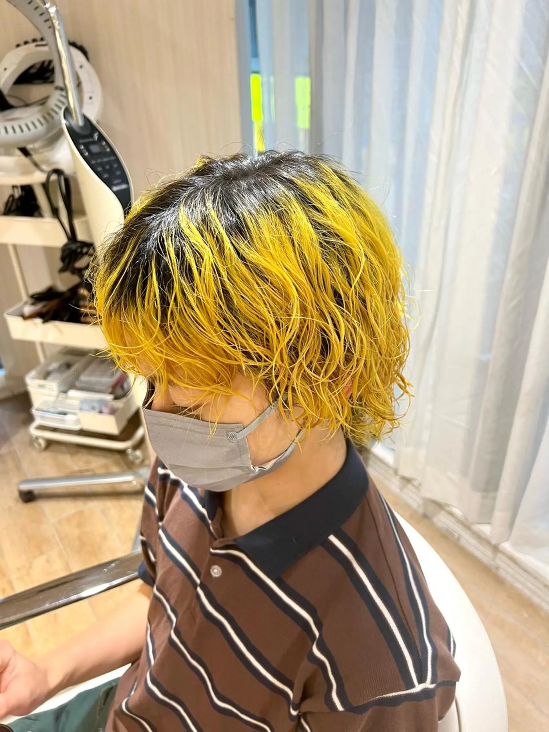カラー メンズ イエローカラー 🍒 Rino 🍒 カットモデル募集中のヘアスタイル