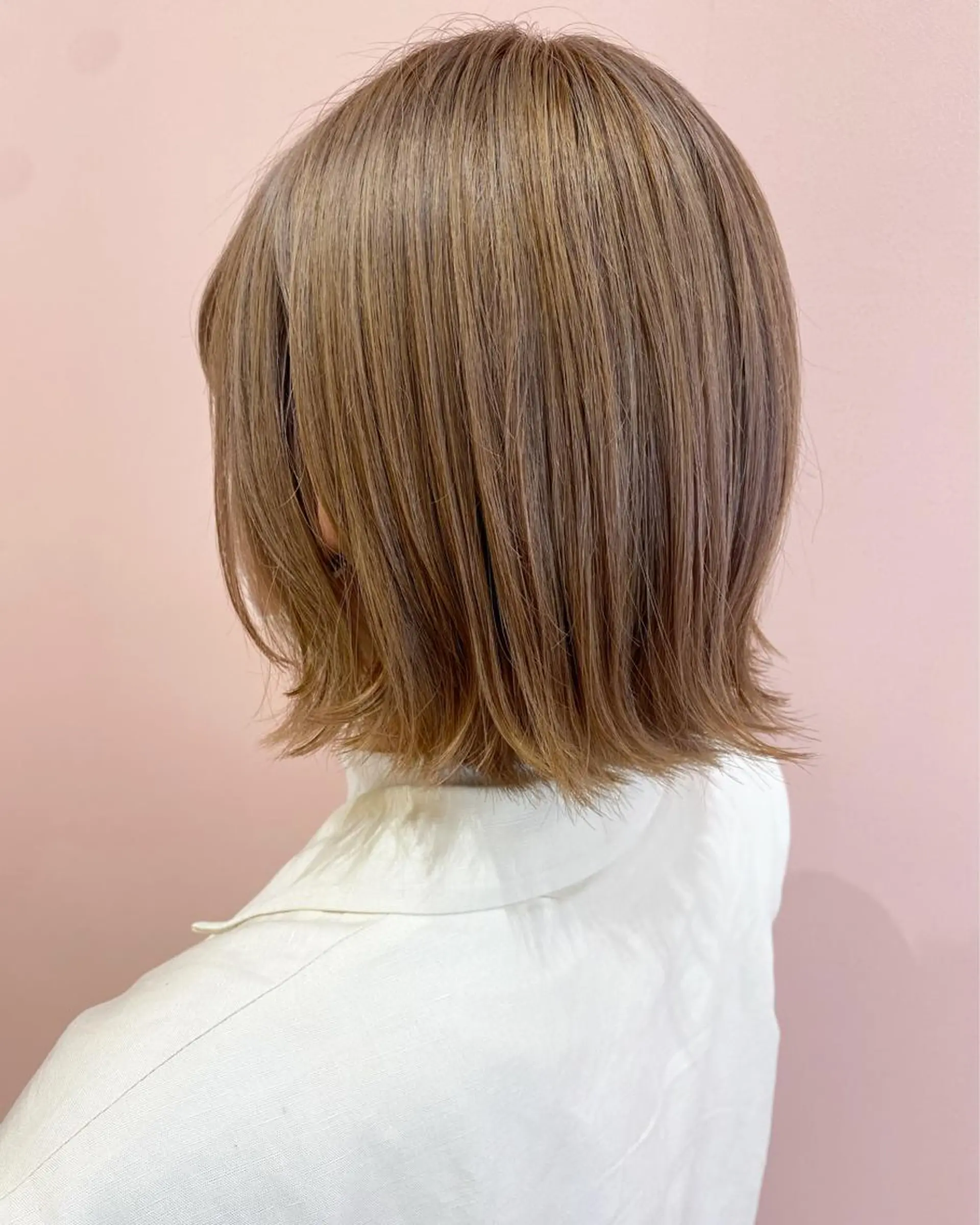 ミディアム ヘアカラー 縮毛矯正/ 髪質改善 /ショート　圍　崇行のヘアスタイル