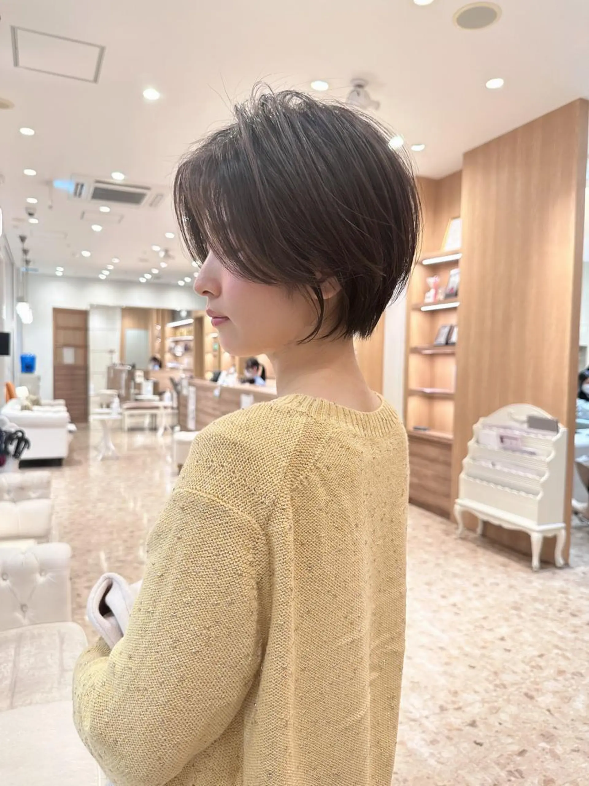 ショート ショートボブ ハンサムショート 丸みショート ボブ くびれヘア 🌿レイヤー/ブリー チ/🌿‬JINのヘアスタイル