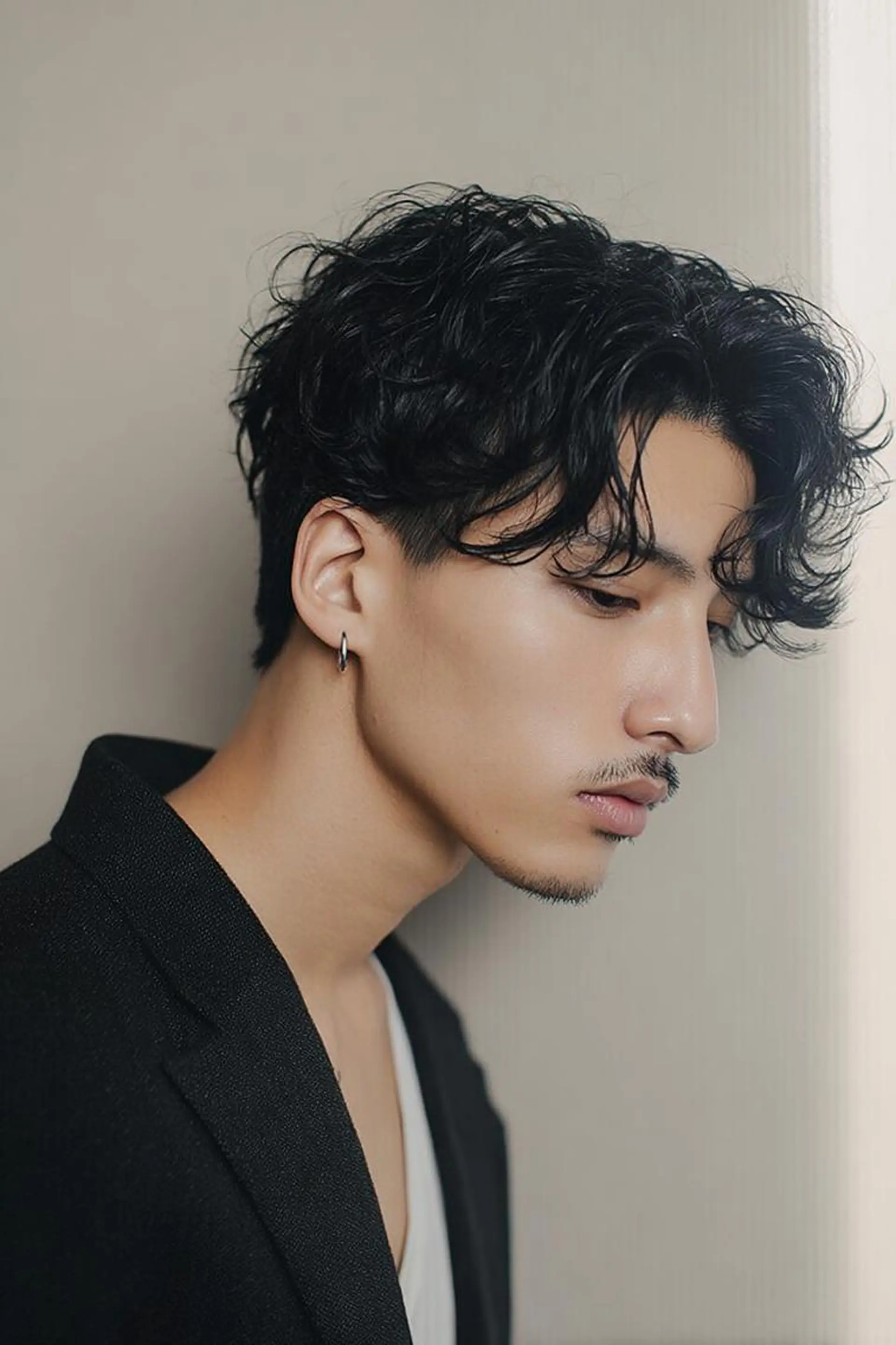 ミディアム パーマ メンズ ⚜️LOM/ メンズサロン⚜️のヘアスタイル