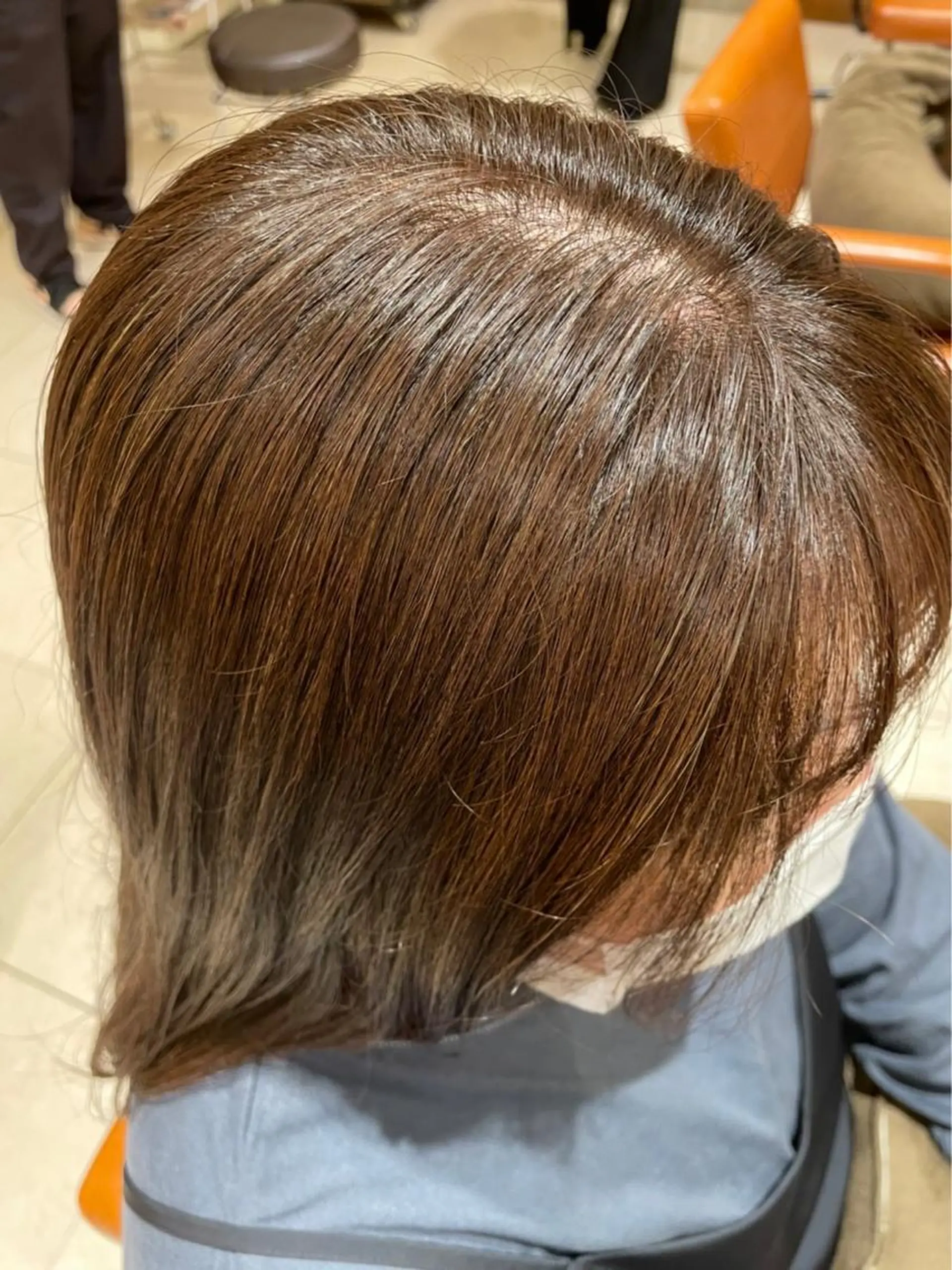 セミロング カラー ベージュカラー 暖色/ベージュ/ メンズ/鈴木彩のヘアスタイル