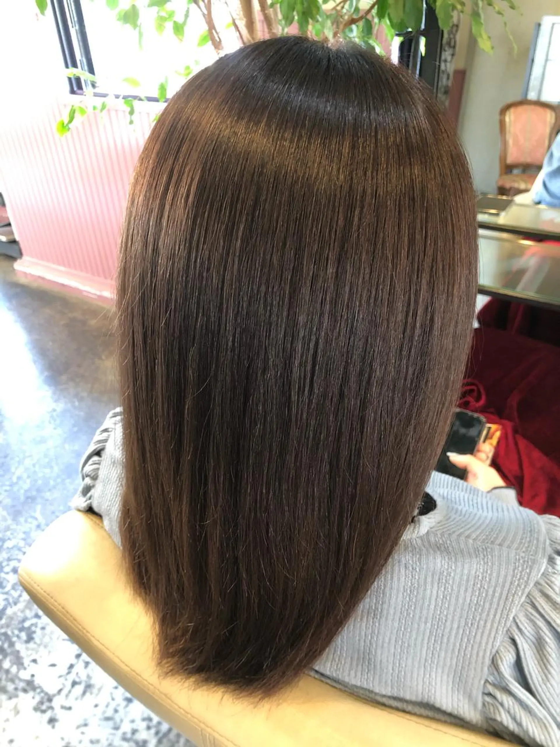 セミロング カラー パーマ ヘアアレンジ メンズ ヘアカラー トリートメント ヘアセット 表参道Lise おおいしおりのヘアスタイル