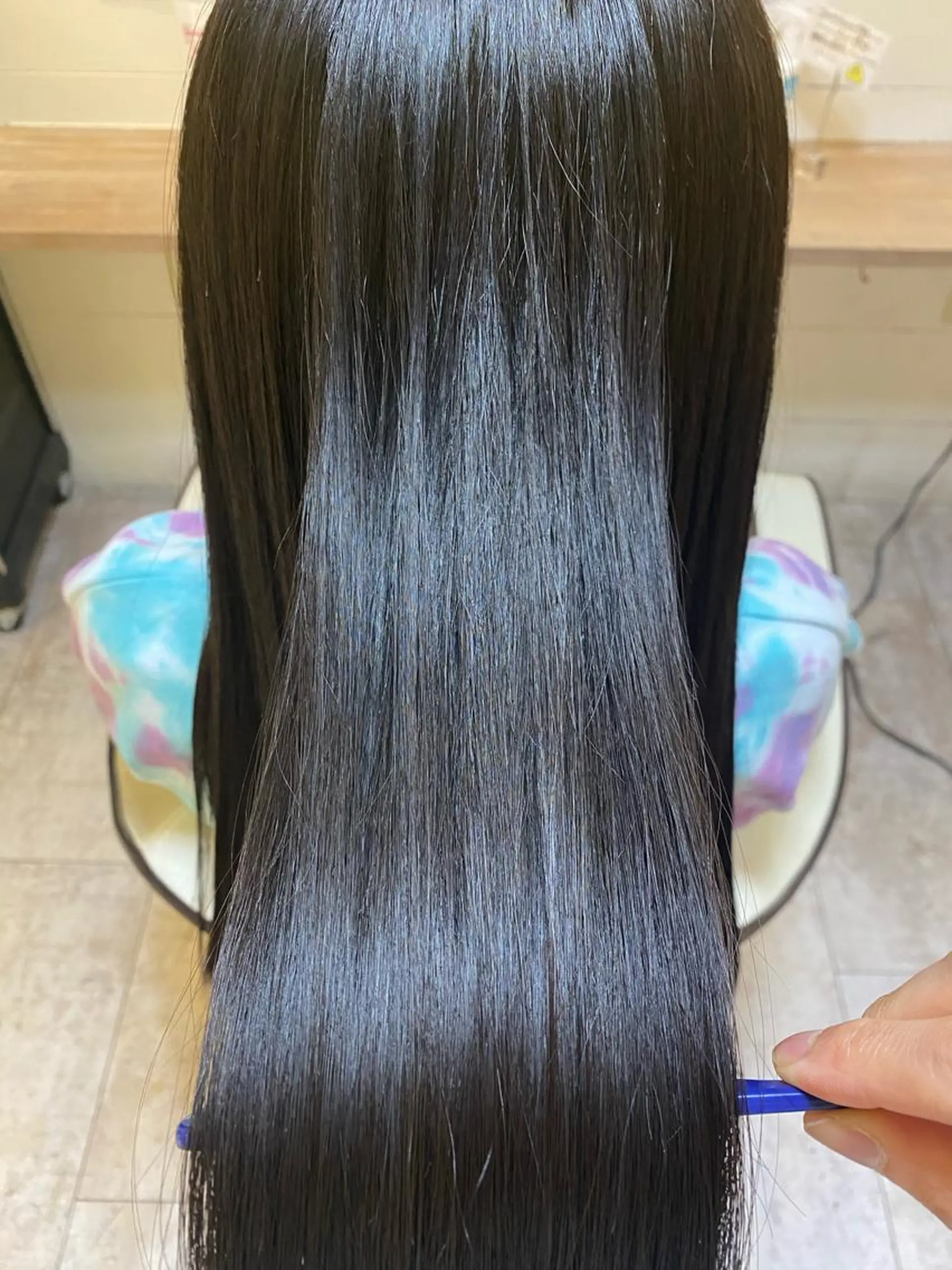 ロング 縮毛矯正 縮毛矯正 トリートメント LEAF所属・縮毛矯正の達人 山北 直哉のヘアスタイル