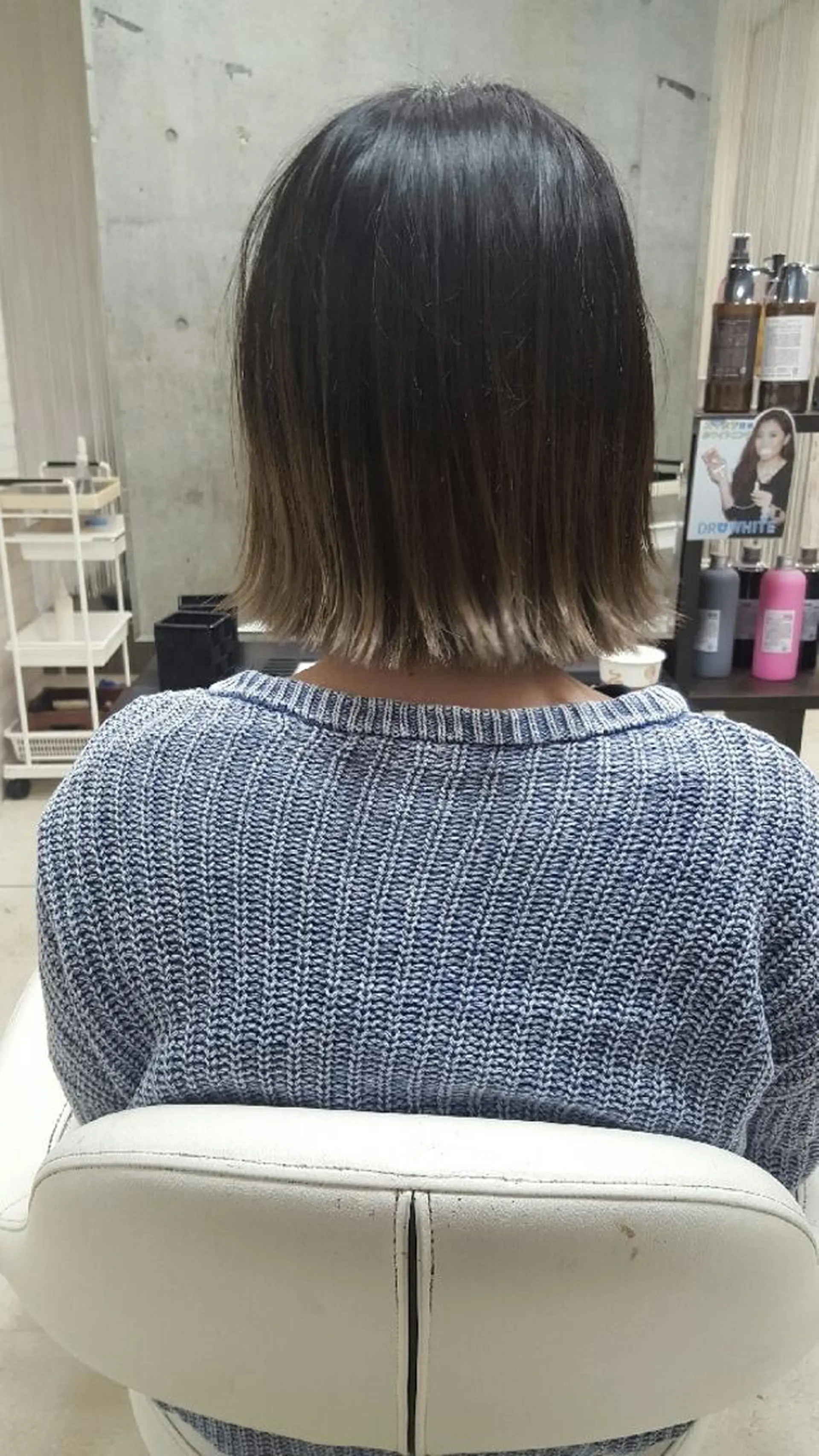 ショート カラー グレージュ 髪質改善×レイヤー 高嶋のヘアスタイル