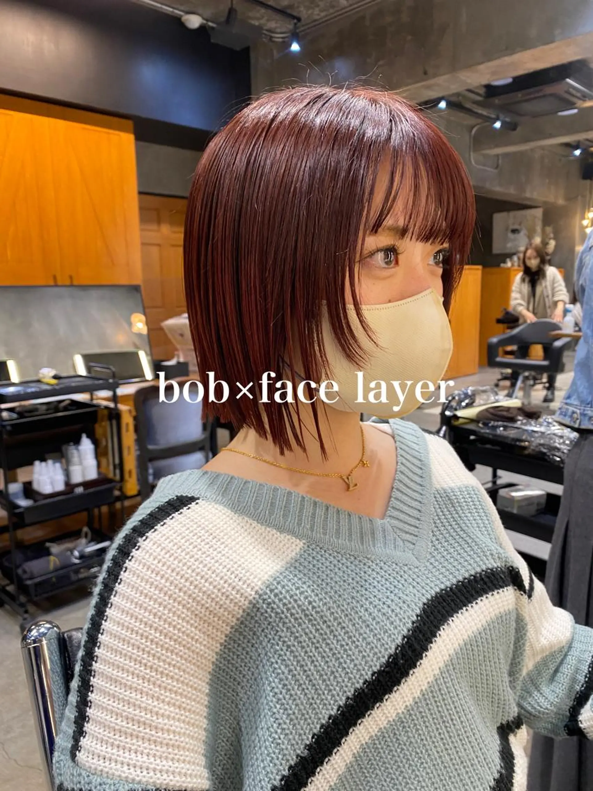 ショート カラー ブリーチ ブリーチなしカラー ボブ 顔周りカット レイヤーカット カット トリートメント メンズヘア/パーマ/ SHOUTOのヘアスタイル