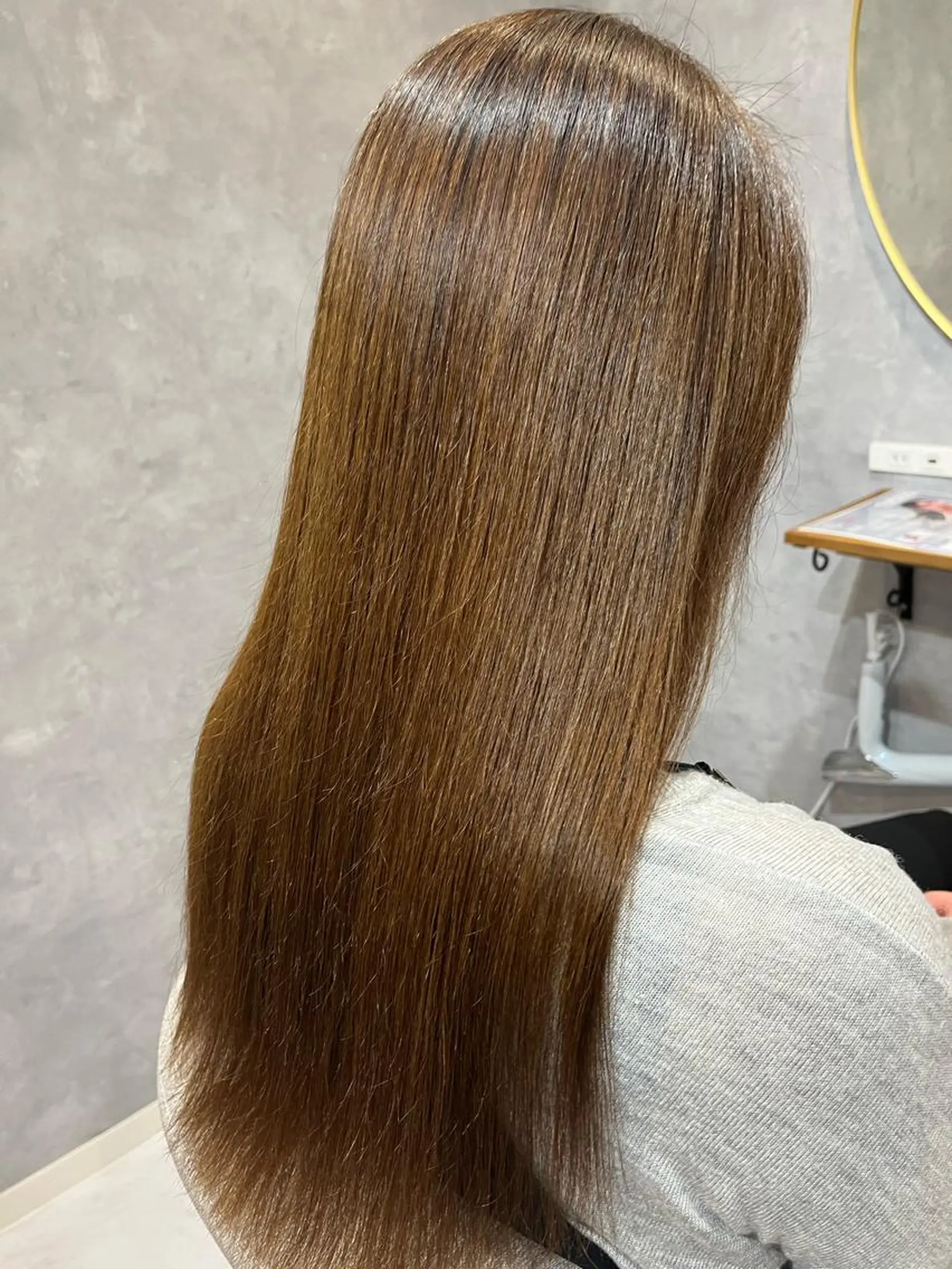 ロング カット 縮毛矯正 トリートメント 髪質改善&Spa fee by carrefour 大橋店[フィー・バイ・カルフール大橋]所属・stylist Yukieのヘアスタイル