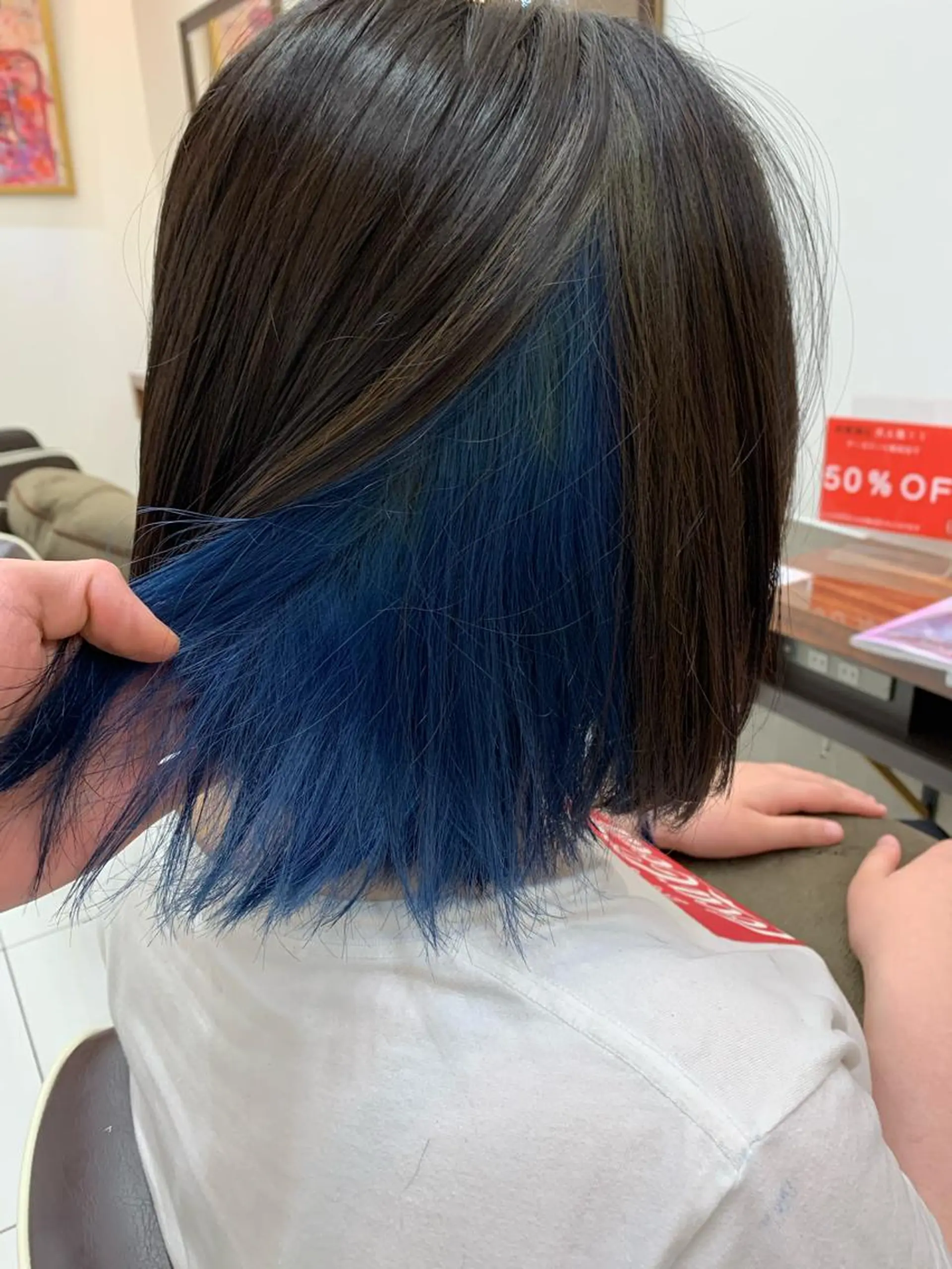 ミディアム カラー ヘアカラー EARTH池田 一之のヘアスタイル