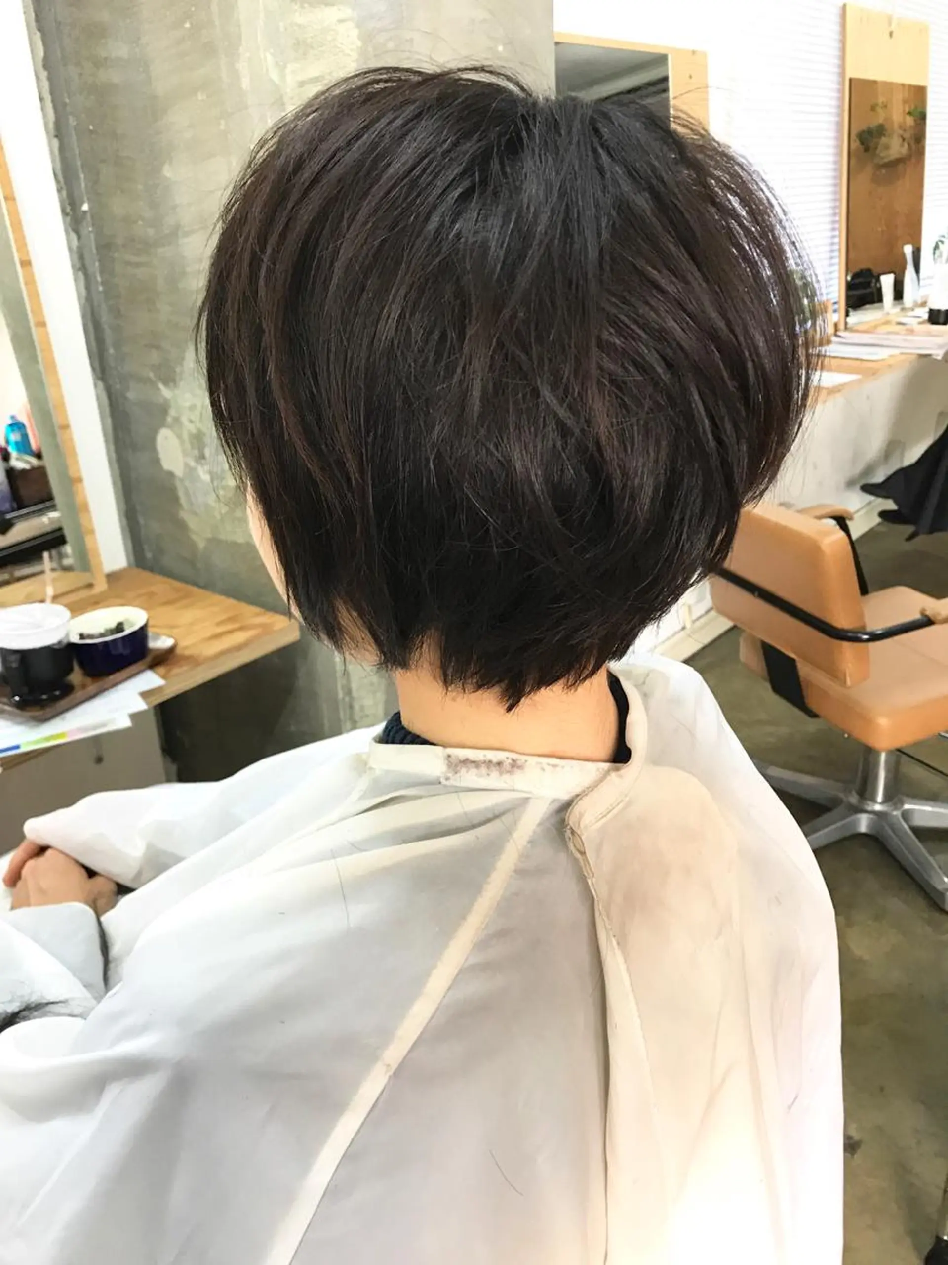 ショート カラー ブラウンカラー ダークブラウン 💎髪質改善💎 デザイナーshinのヘアスタイル