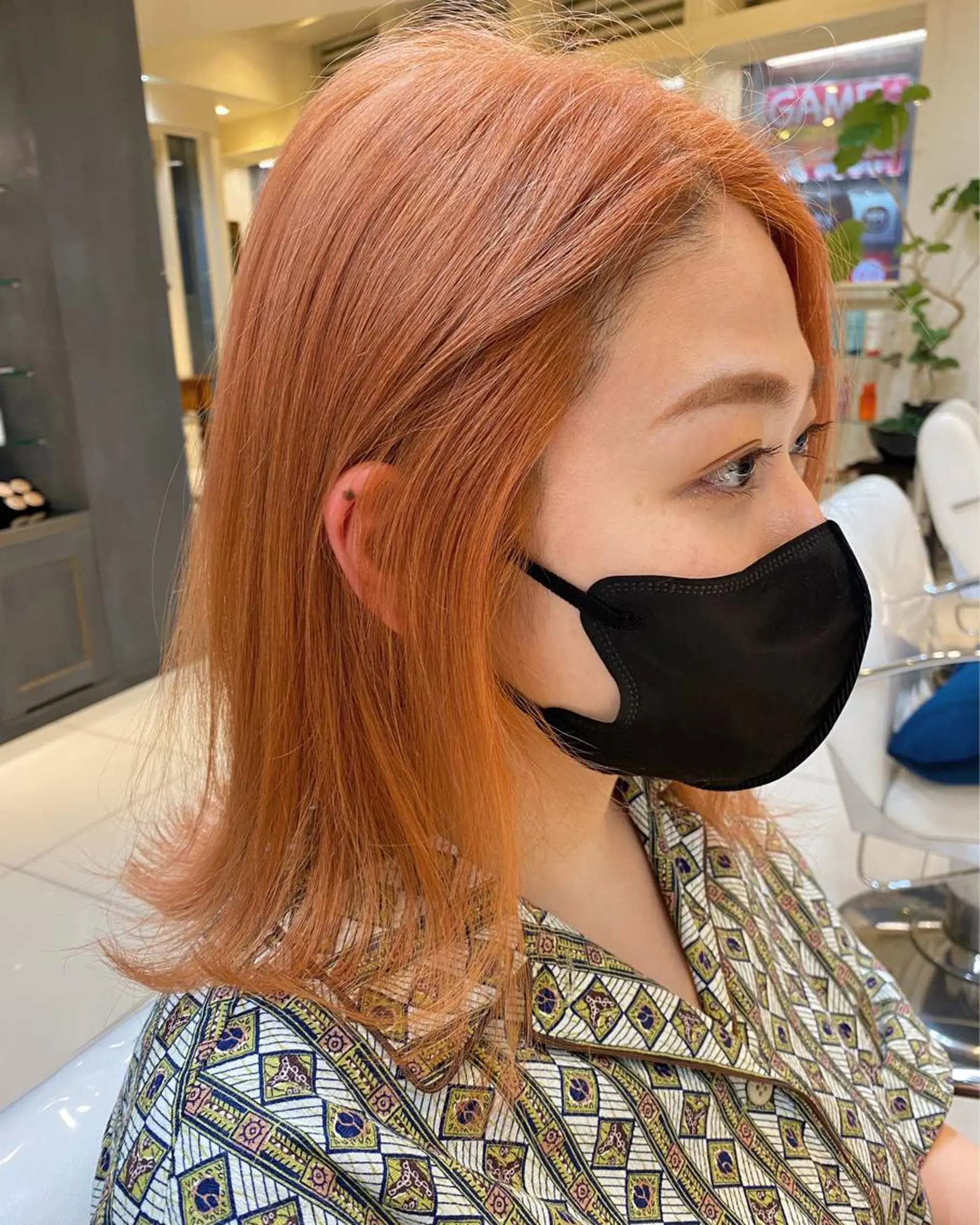 ミディアム ヘアカラー ヒラカホ/ ブリーチ/似合わせのヘアスタイル