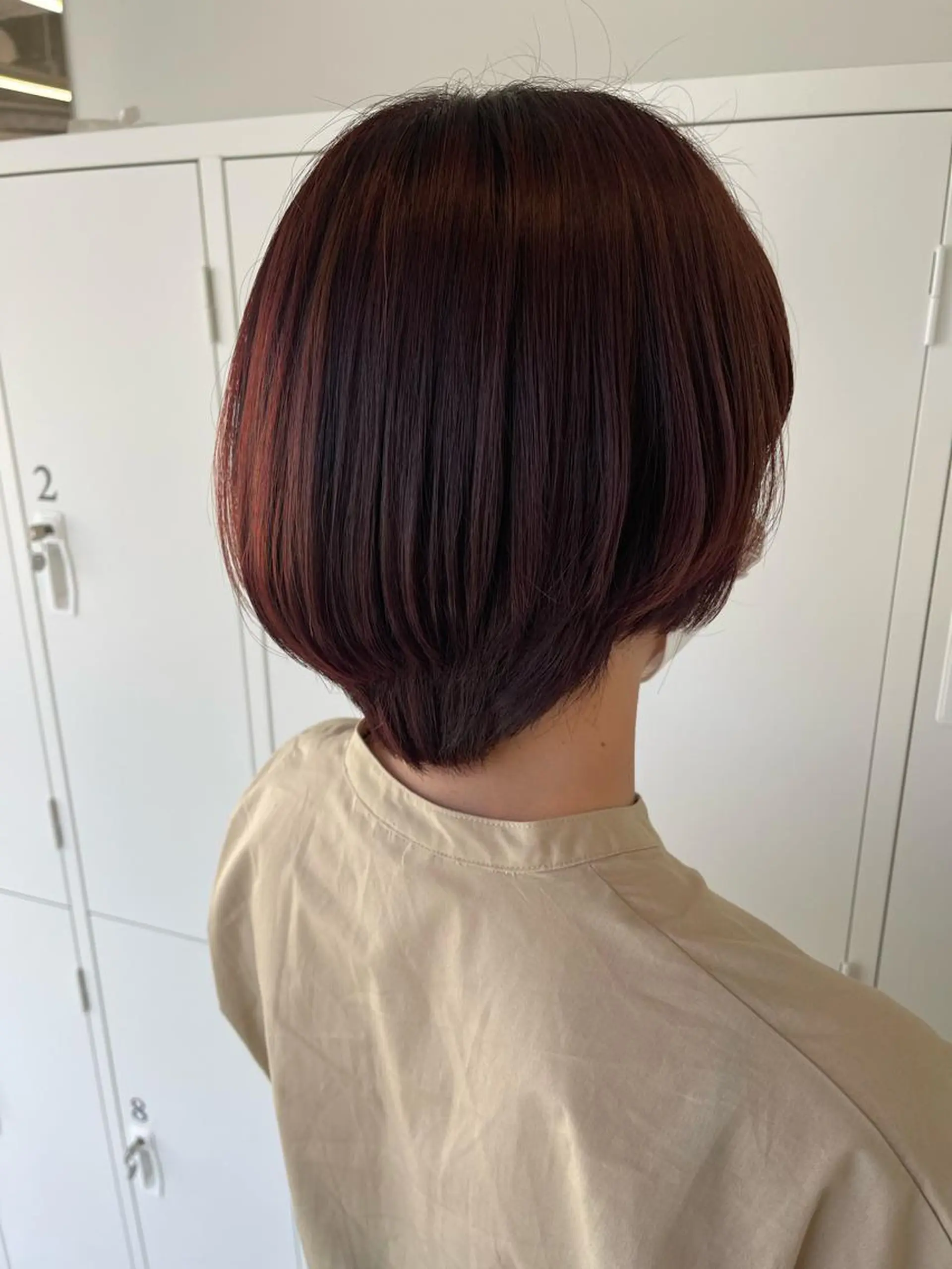 ショート ハイライト 店長　MANAMI ／ブリーチ／骨格ボブのヘアスタイル