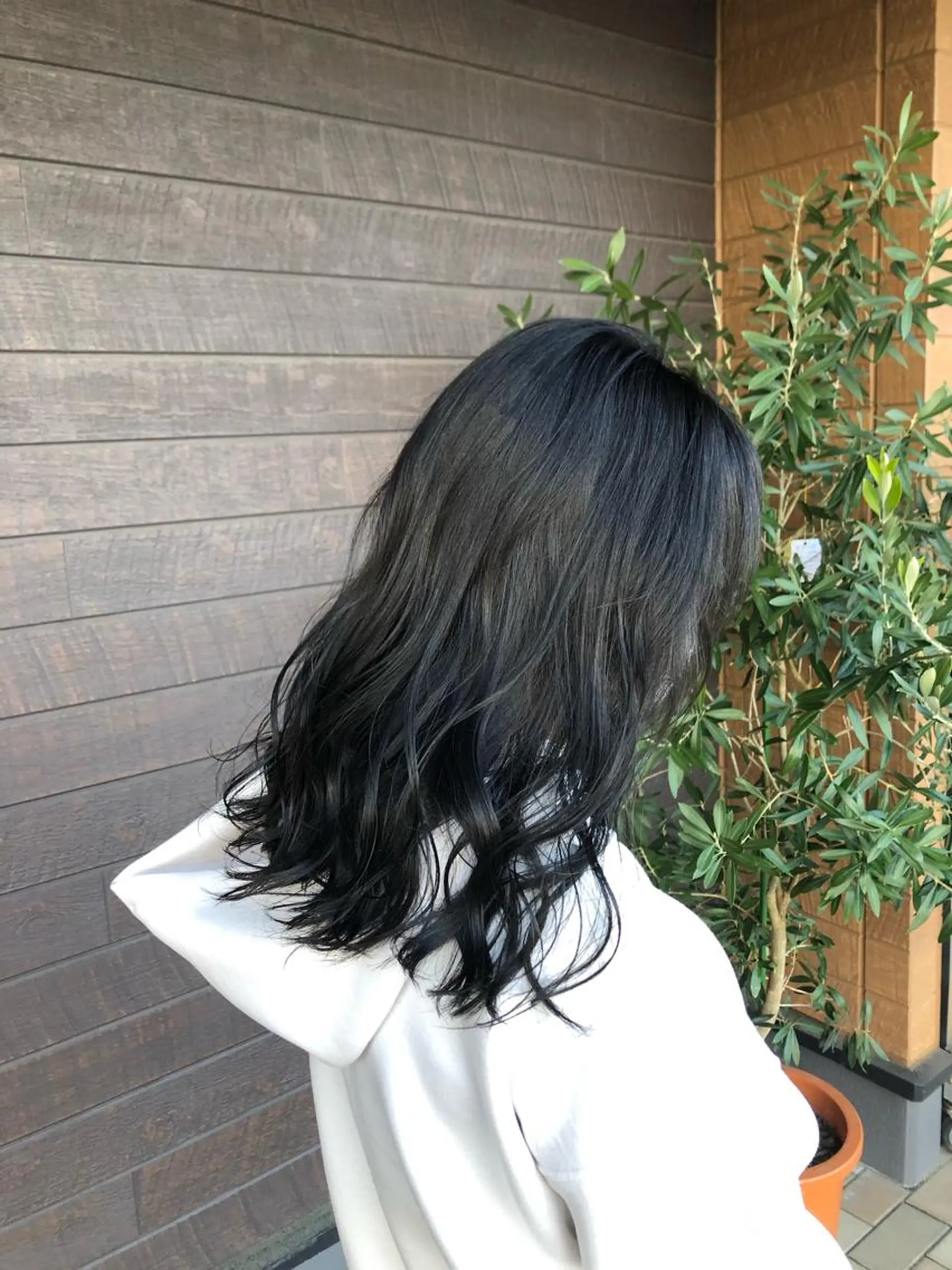 セミロング カラー 太白区/白髪ぼかし ハイライト/千葉達人のヘアスタイル