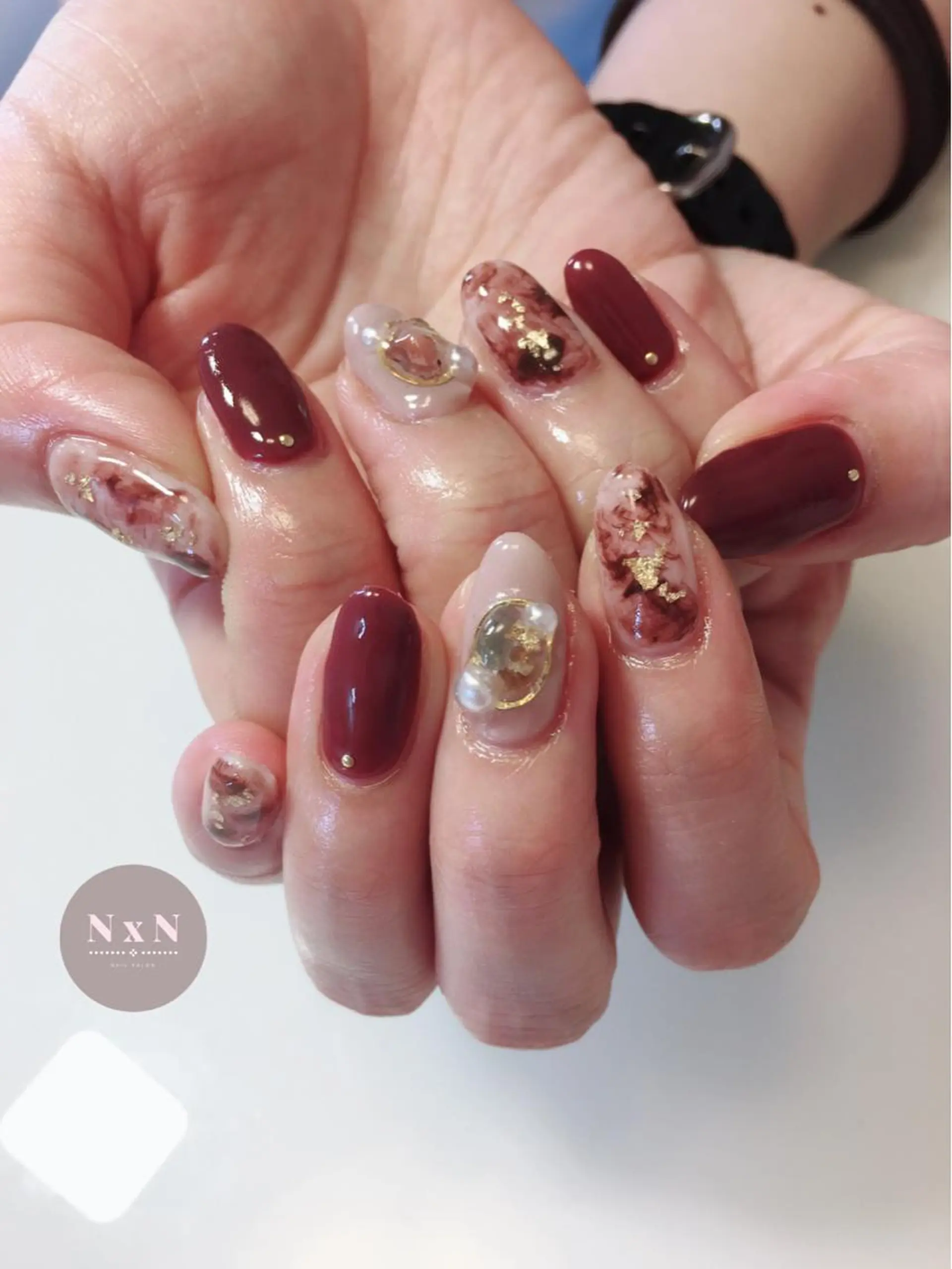 ネイル ジェルネイル ぷっくりネイル ハンドネイル nail salon N×Nのネイルデザイン