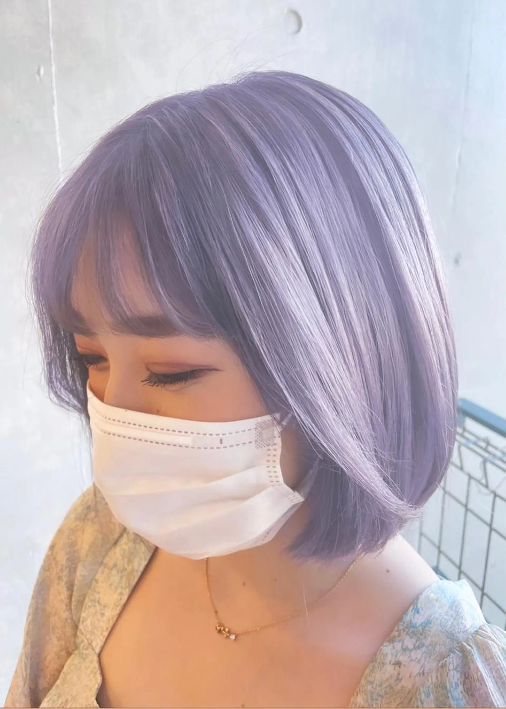 ミディアム カット ヘアカラー トリートメント ウルフカット/ボブ りなのヘアスタイル