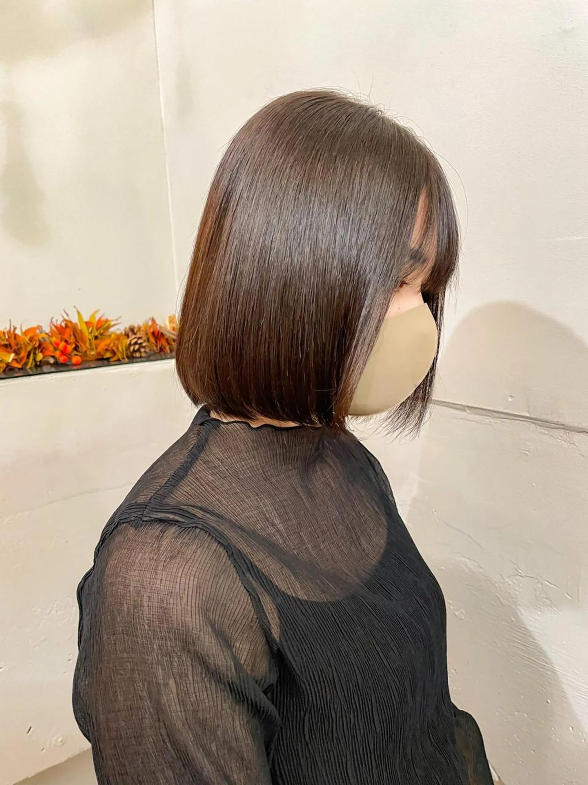 ショート パーマ 縮毛矯正 ボブ ブリーチ/miinaのヘアスタイル