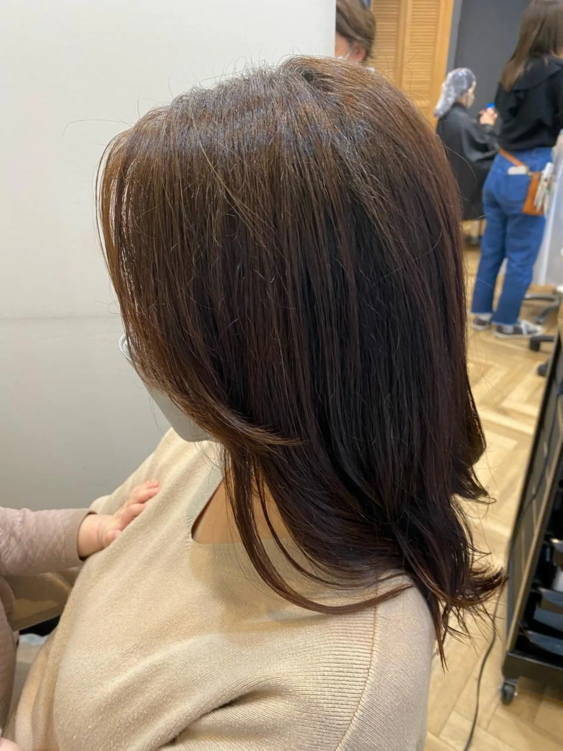 セミロング ⭐️透明感カラー/ パーマ⭐️宮野翔のヘアスタイル