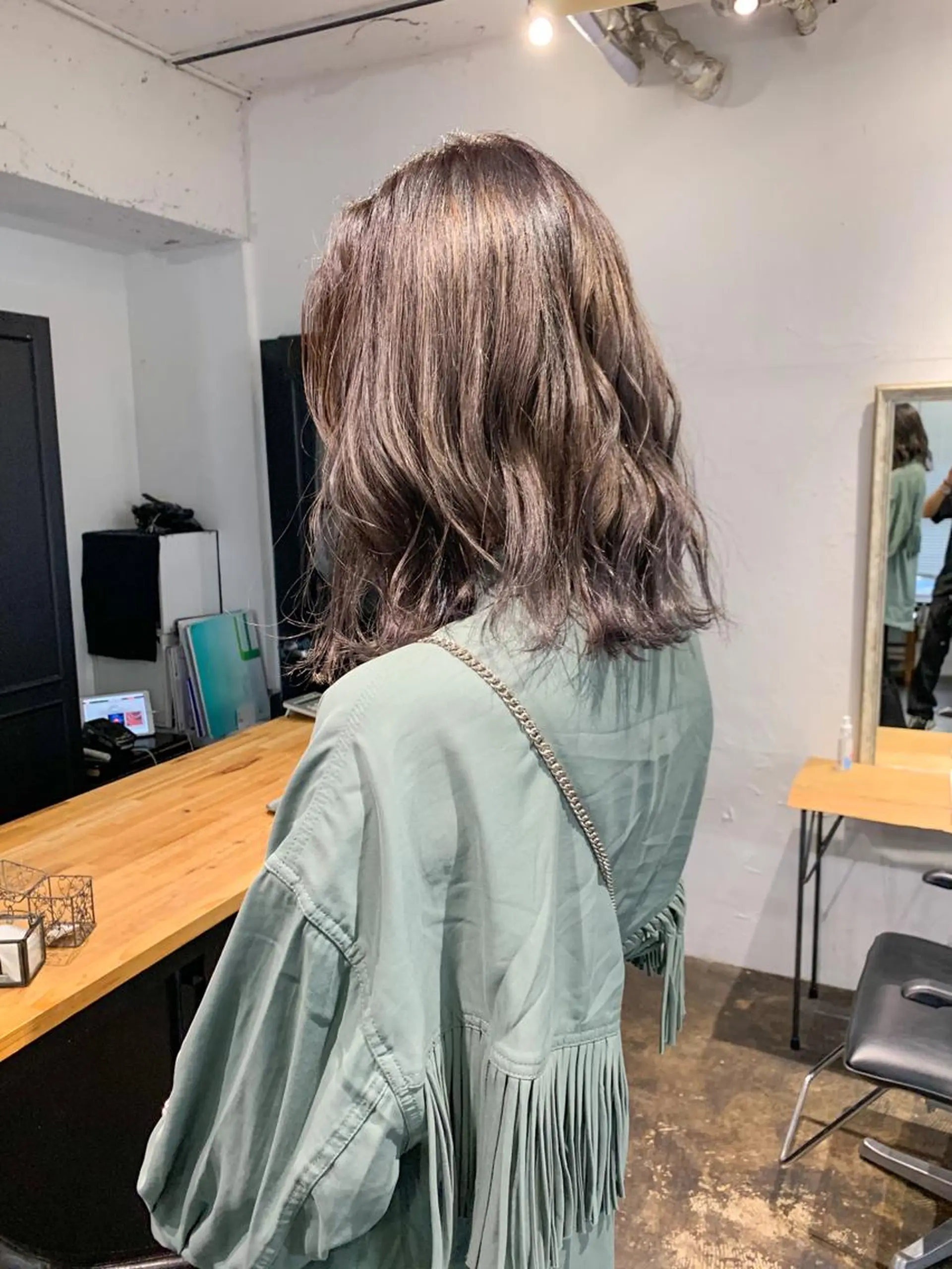 ミディアム カラー メンズパーマ メンズ特化ryoのヘアスタイル