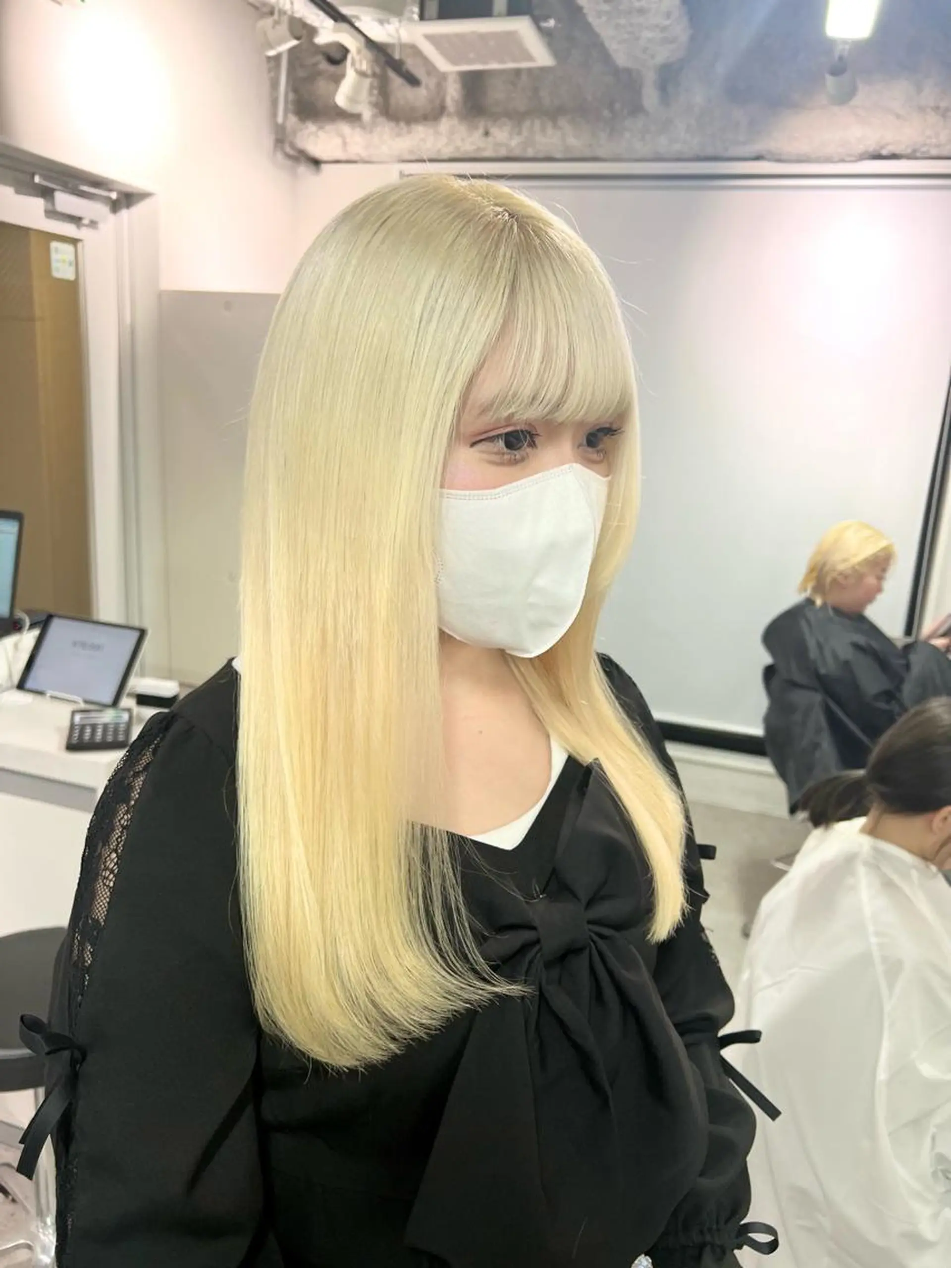 ロング プルエクステ エクステ ロング nailist mana𖤐´-のネイルデザイン
