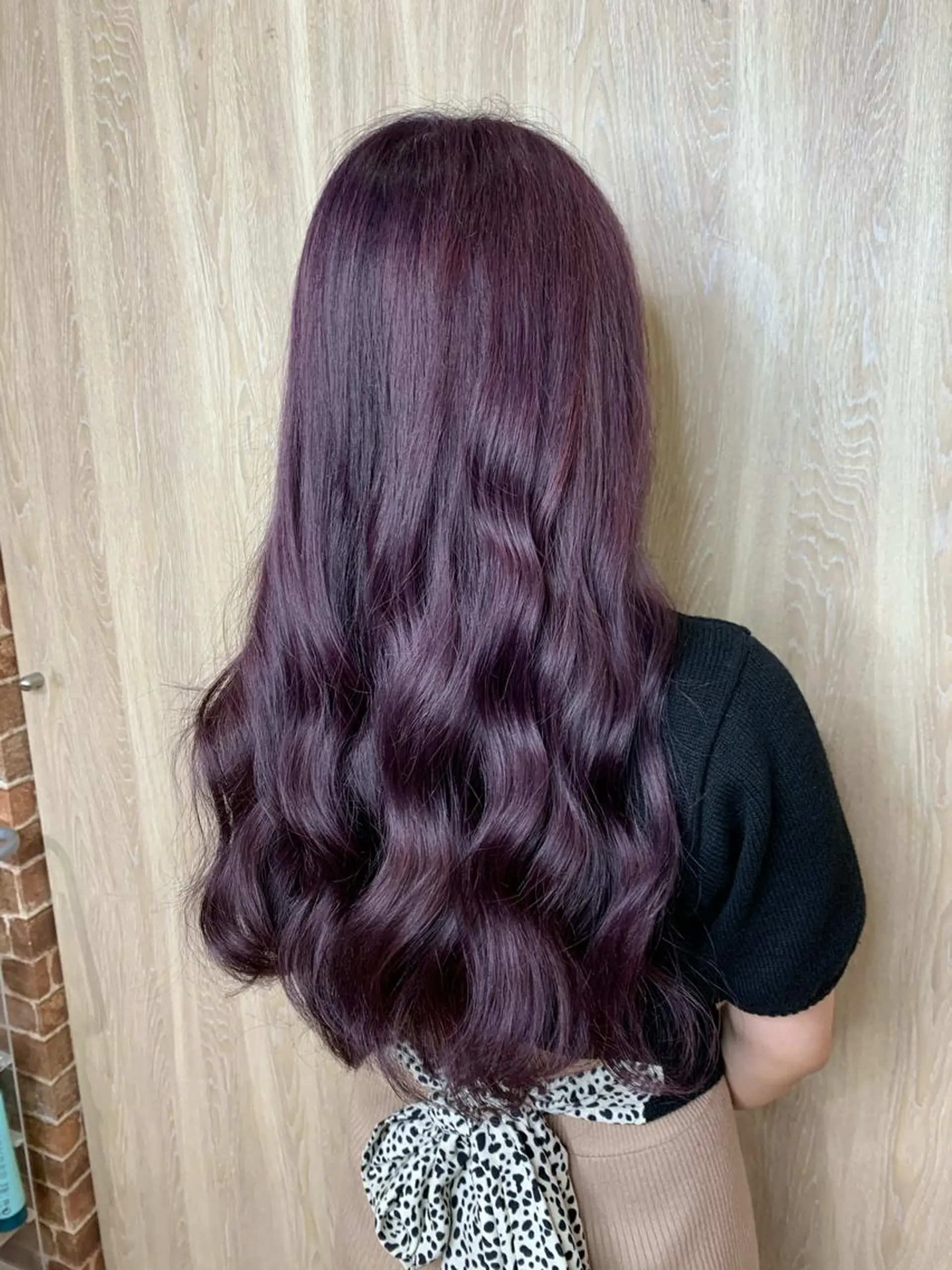 ロング カラー ヘアアレンジ カシス カット ヘアカラー トリートメント ヘアセット RYOSUKE ハイトーンのヘアスタイル