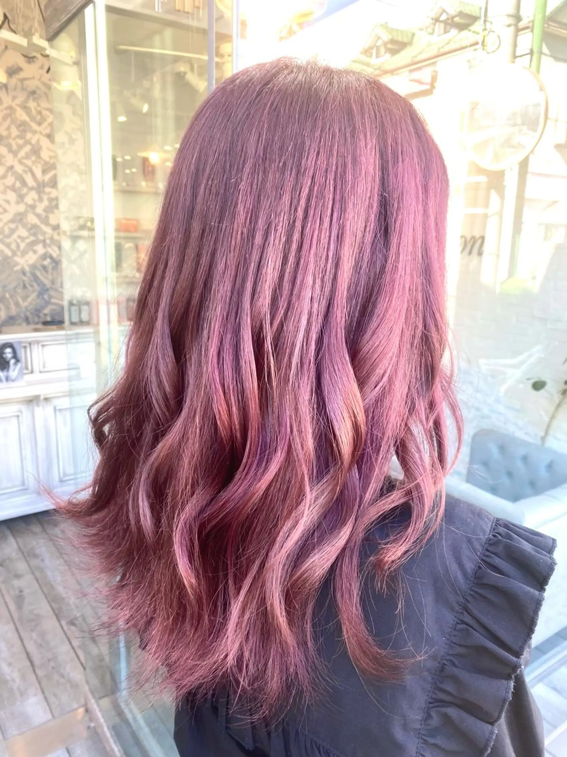 カラー ラベンダーカラー ラベンダーピンク ピンクカラー 🎀暖色/オリーブ カラー🎀seinaのヘアスタイル