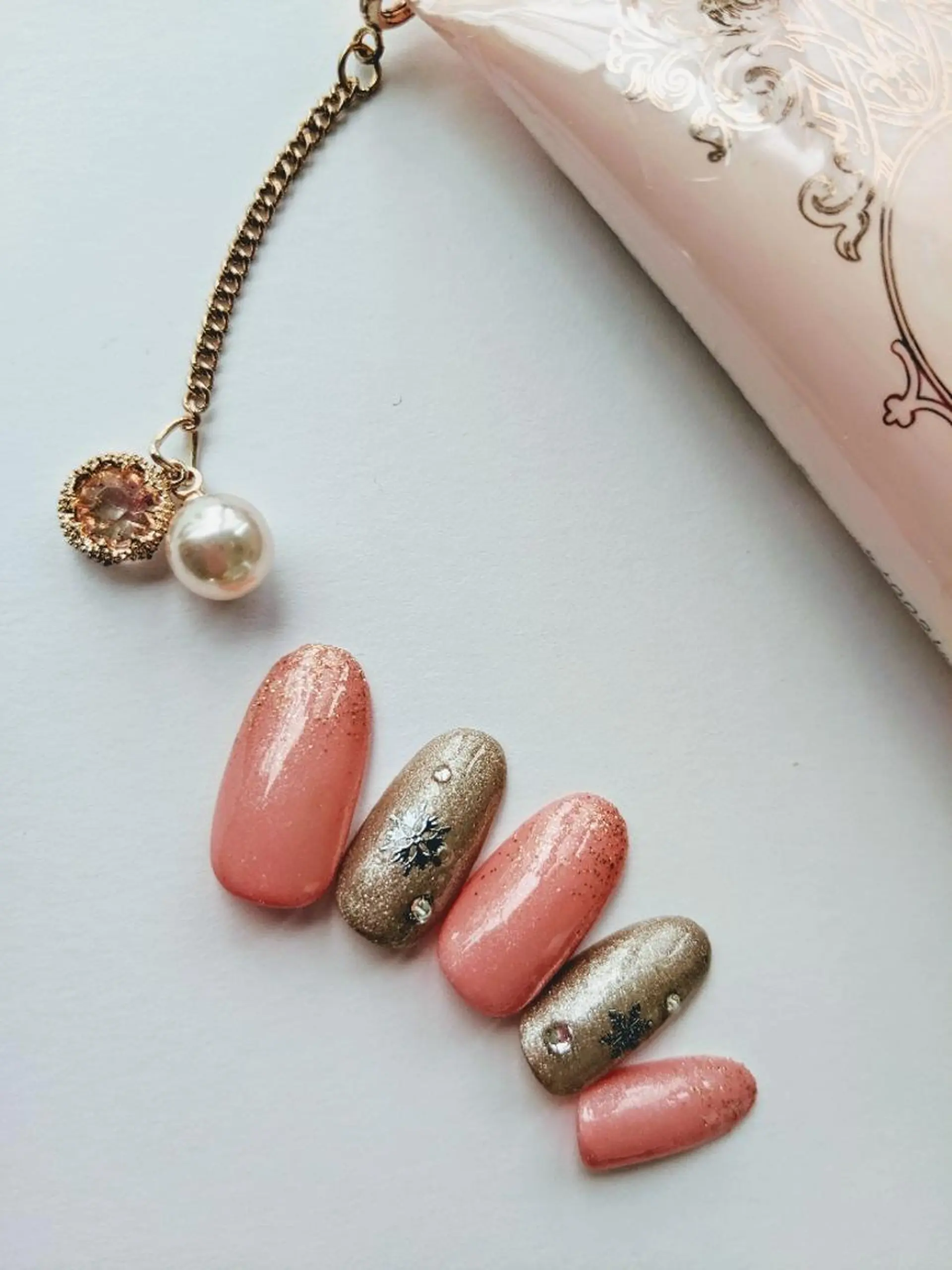 ネイル ラメ(グリッター) ピンク 板橋 美香子のネイルデザイン