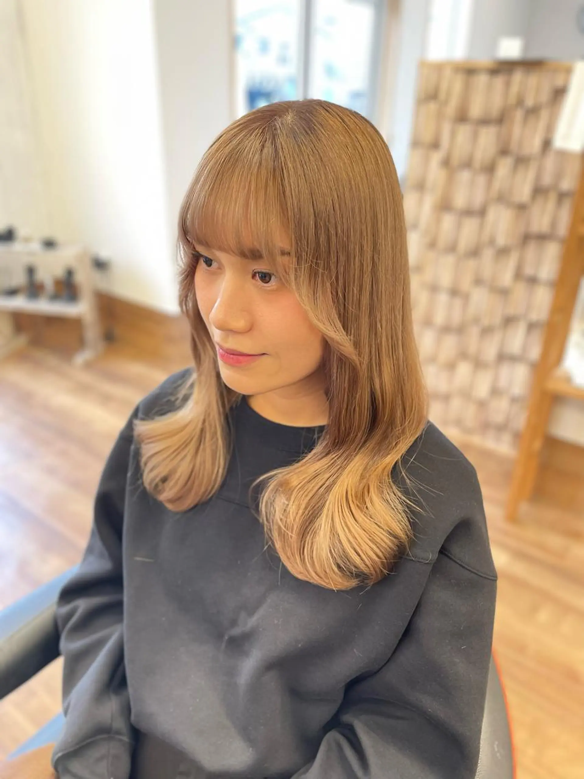 ミディアム カラー カット ヘアカラー トリートメント エクステ/髪質改善/ rita/フルヤマのヘアスタイル