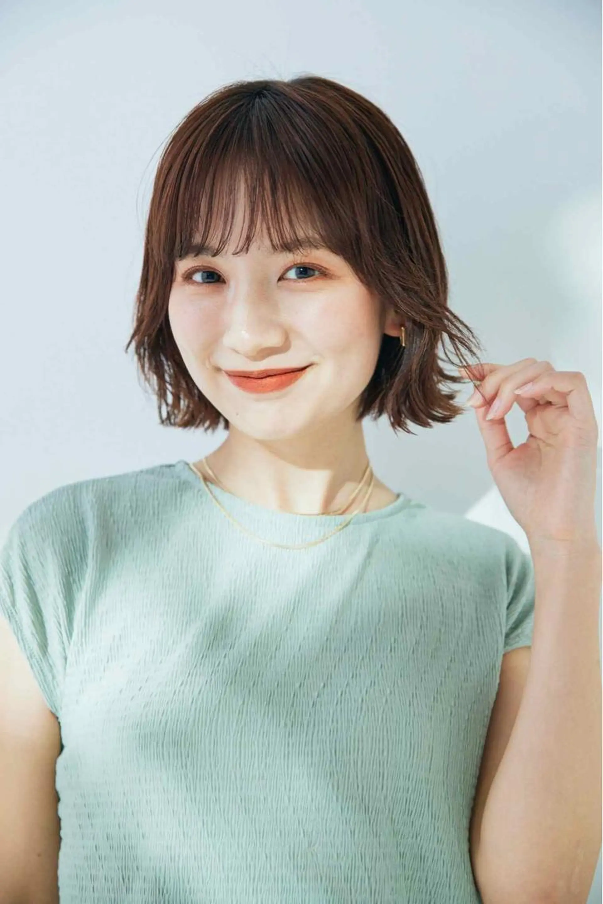 ミディアム ショートボブ ボブ くびれヘア カット ヘアカラー トリートメント 🎨インナーカラー が得意👍新垣⚜️のヘアスタイル