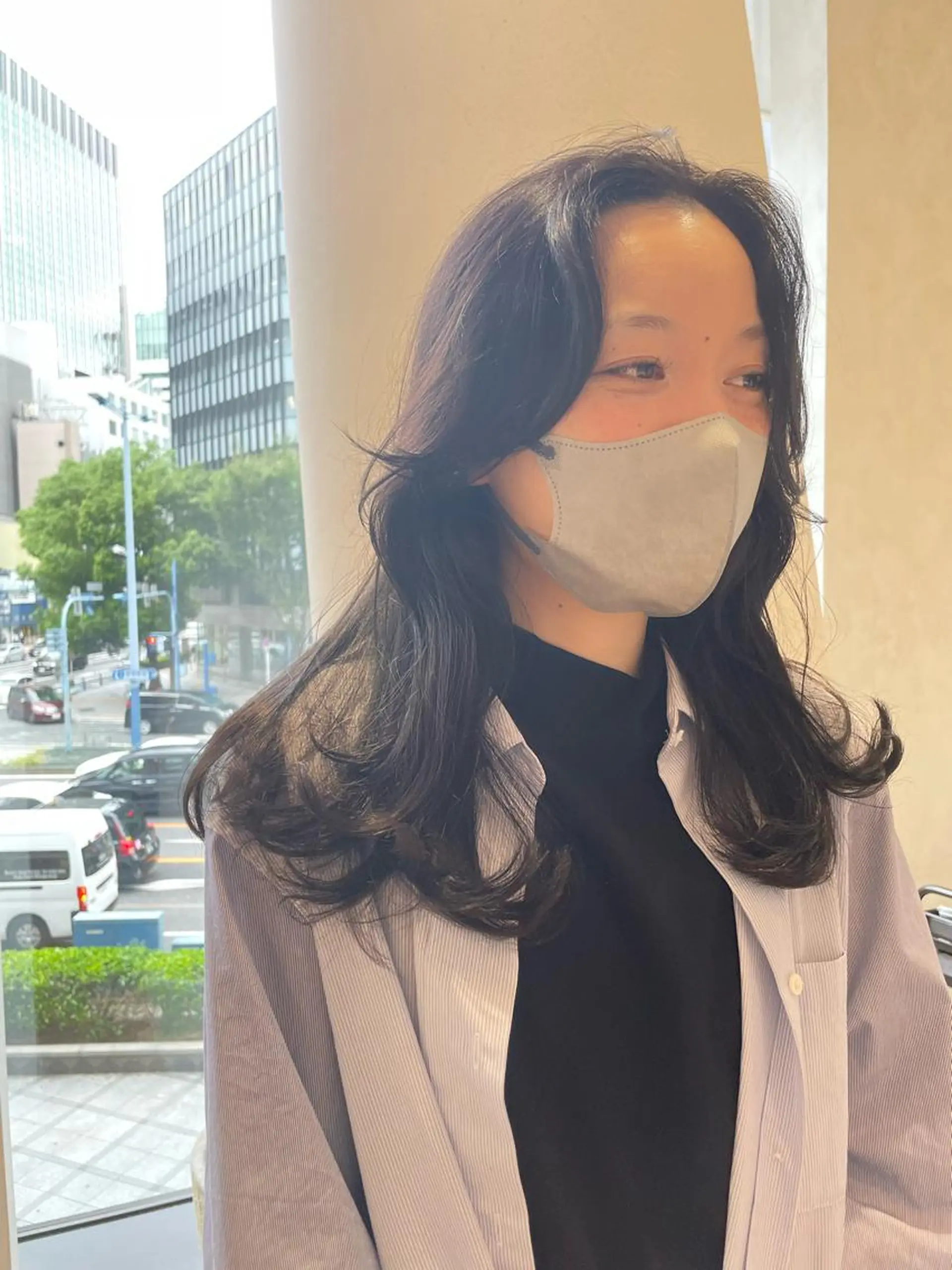セミロング カット ヘアカラー トリートメント 韓国ヘア🤍 慎之介のヘアスタイル