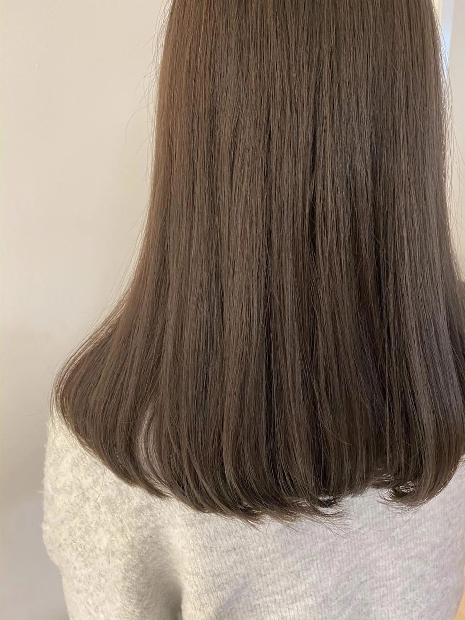 ミディアム カラー ブリーチ 透明感カラー ブリーチなしカラー カット ヘアカラー トリートメント 韓国hair ·͜· watanabeのヘアスタイル