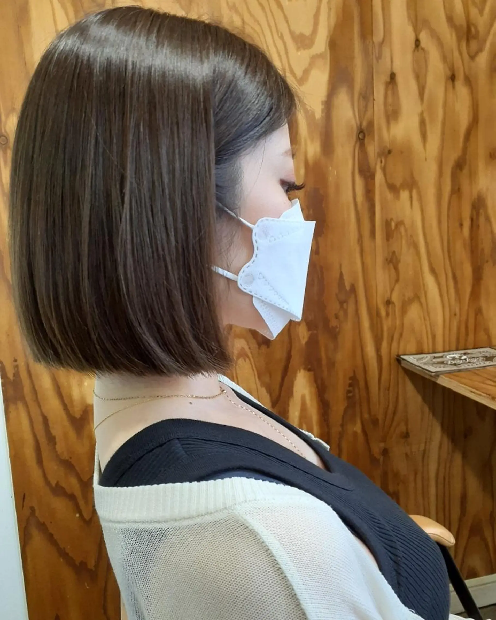 ショート カラー ボブ 髪質改善 カット ヘアカラー 縮毛矯正 トリートメント 🔳髪質改善🔳 岡本陽のヘアスタイル