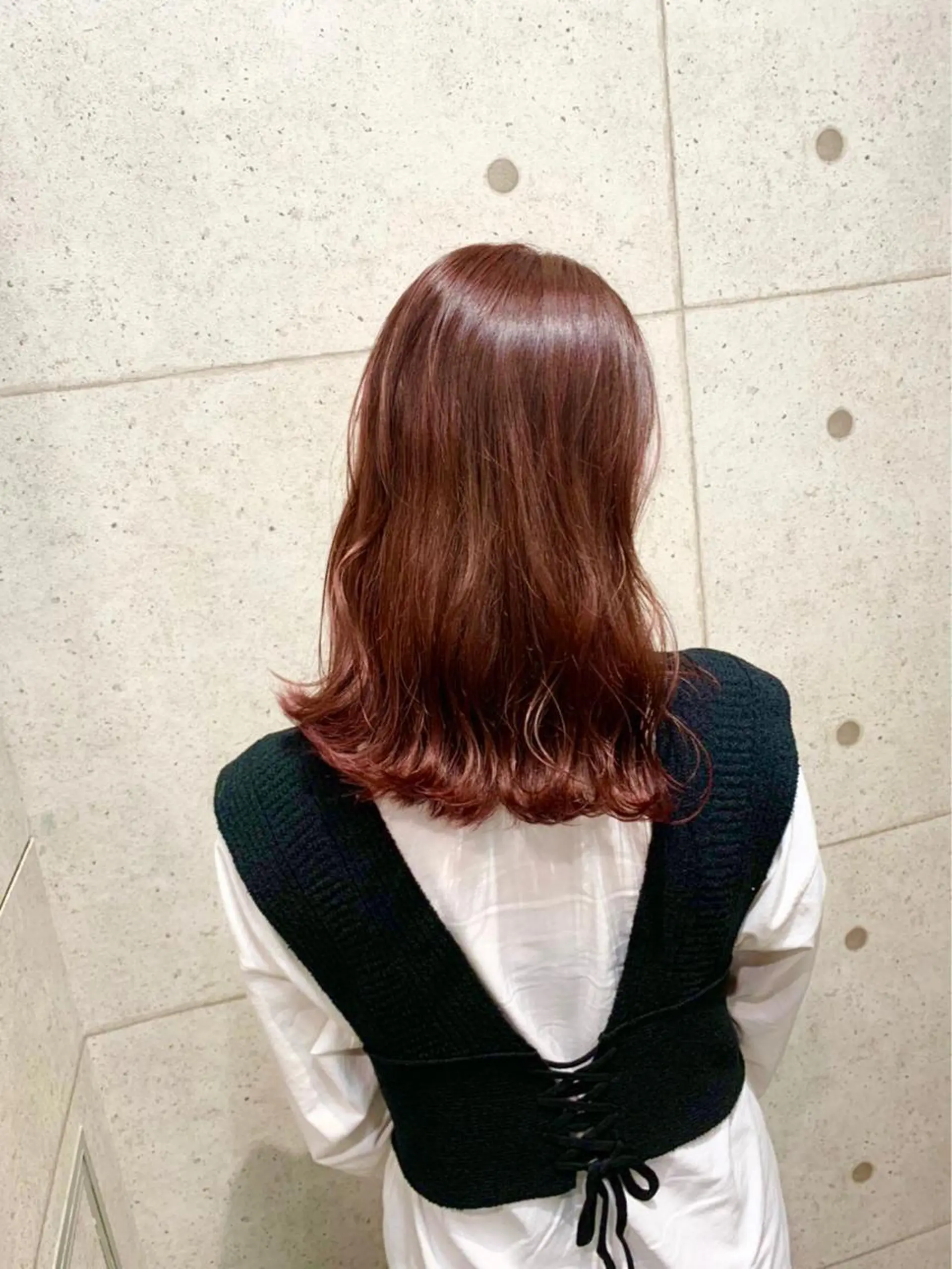 カラー ボルドーカラー 藤田 清志のヘアスタイル