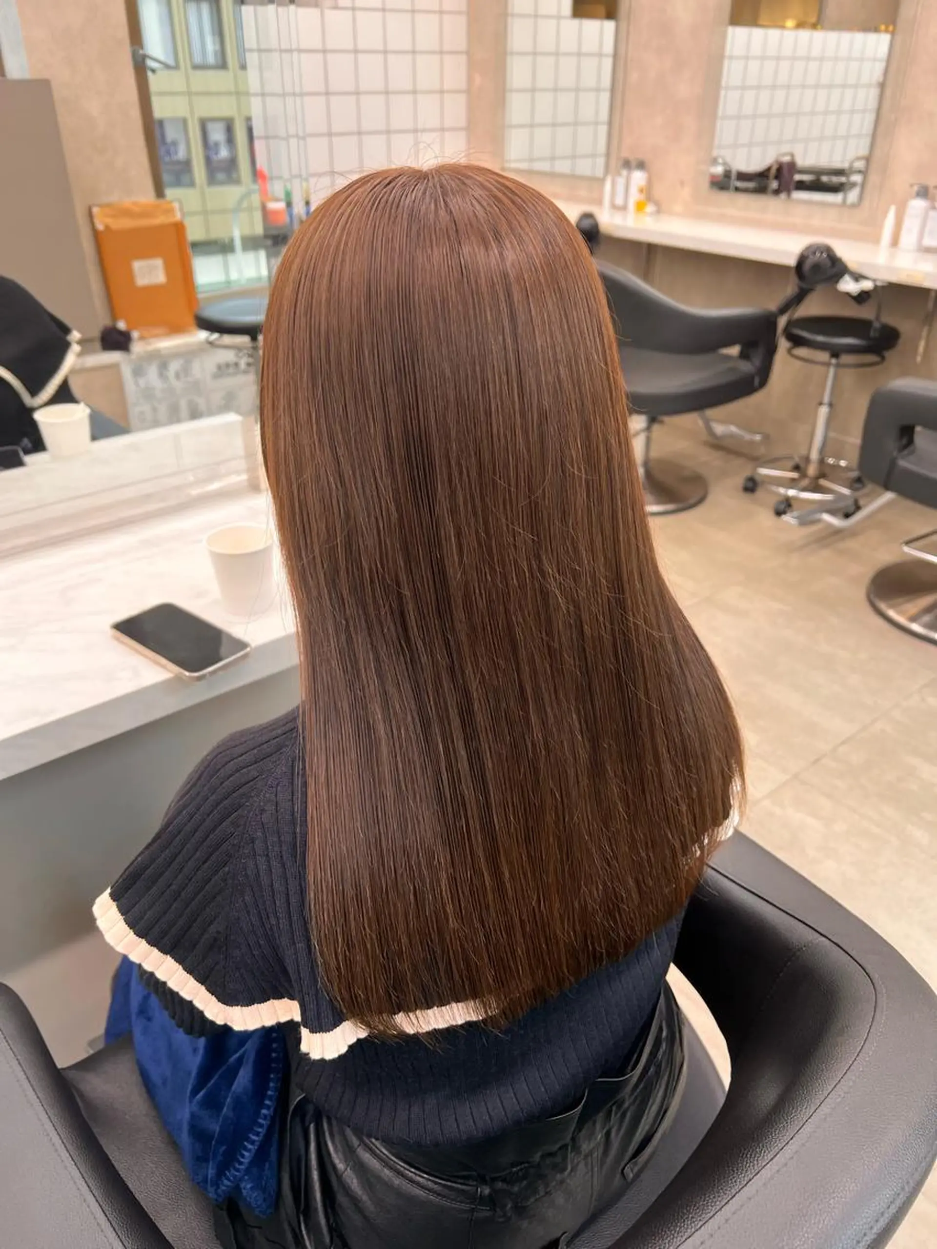 セミロング 💖札幌カラー 指名No.1💖玲奈のヘアスタイル