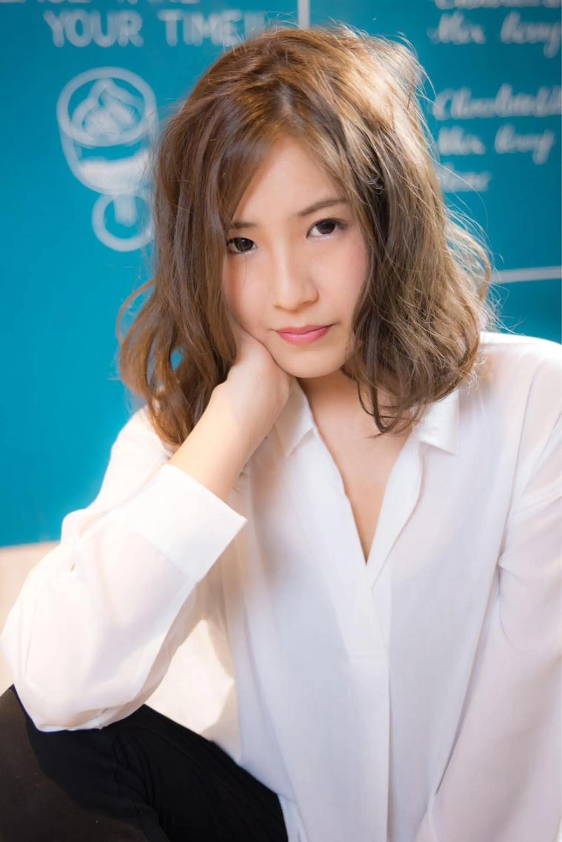 ミディアム カラー パーマ 板倉　花連 💌リピーター様へ↓のヘアスタイル