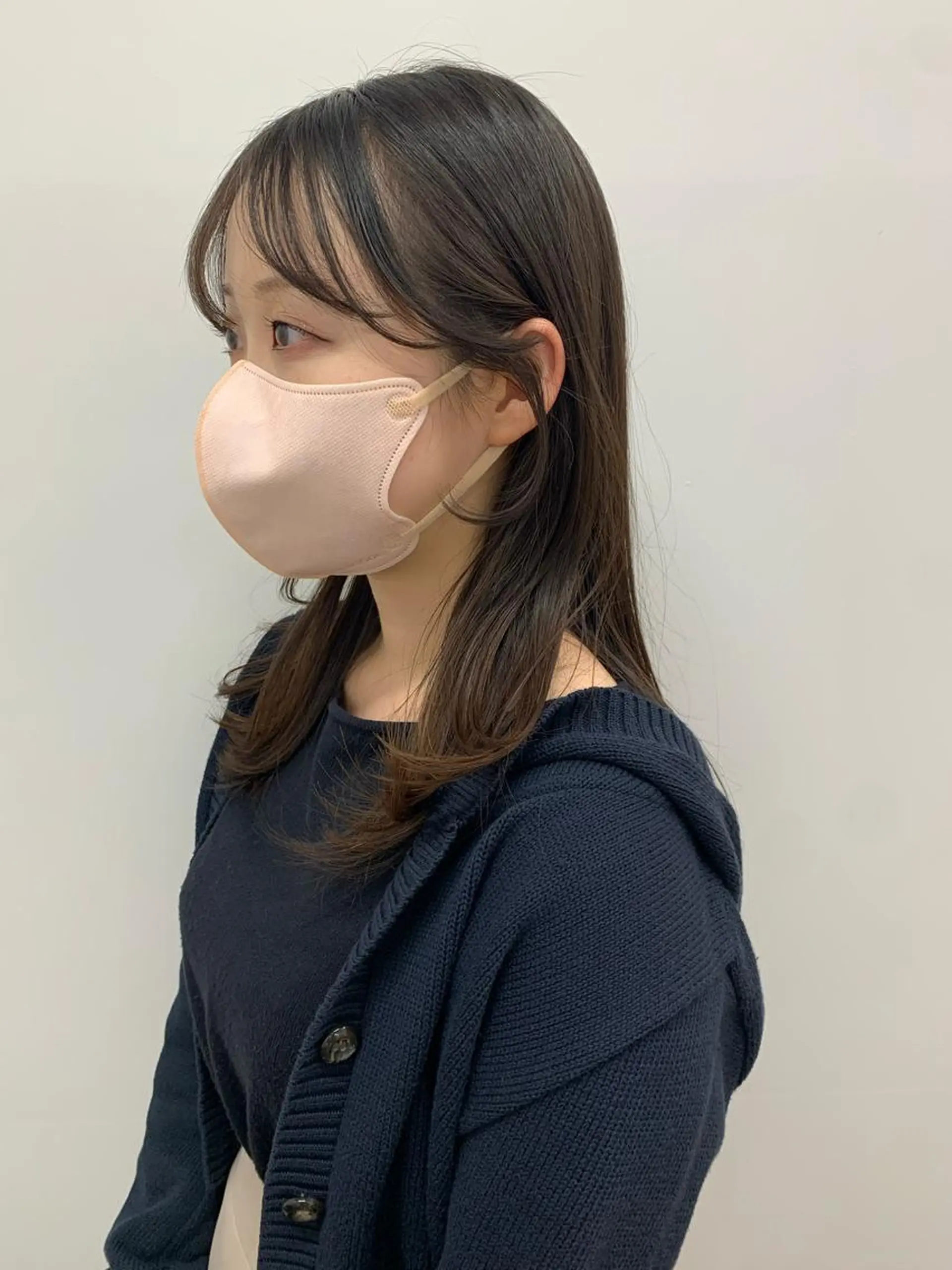 ロング カット トリートメント SAKINO． ベージュカラーのヘアスタイル