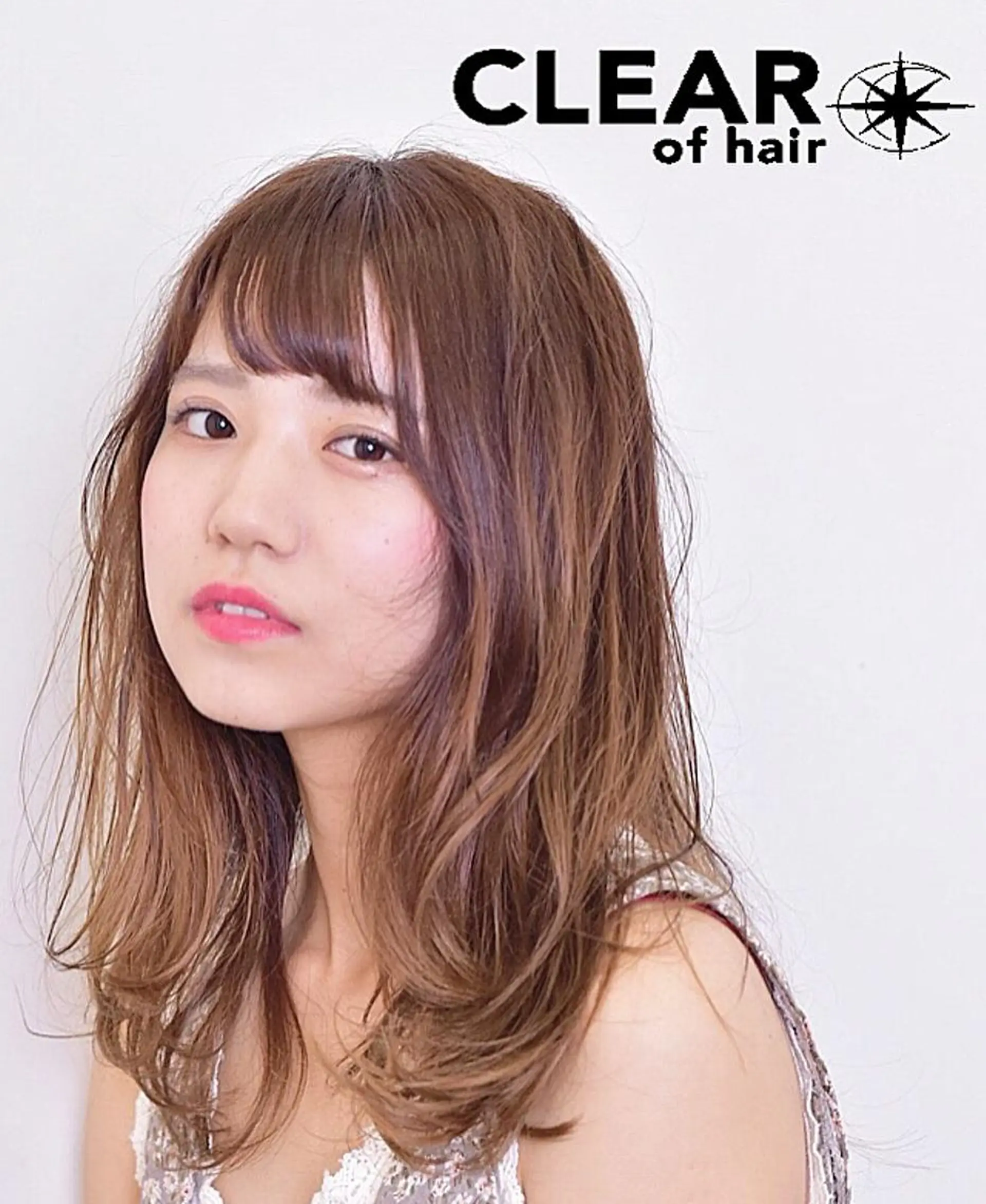 ミディアム クロスパーマ× 透明感カラー✂︎のヘアスタイル