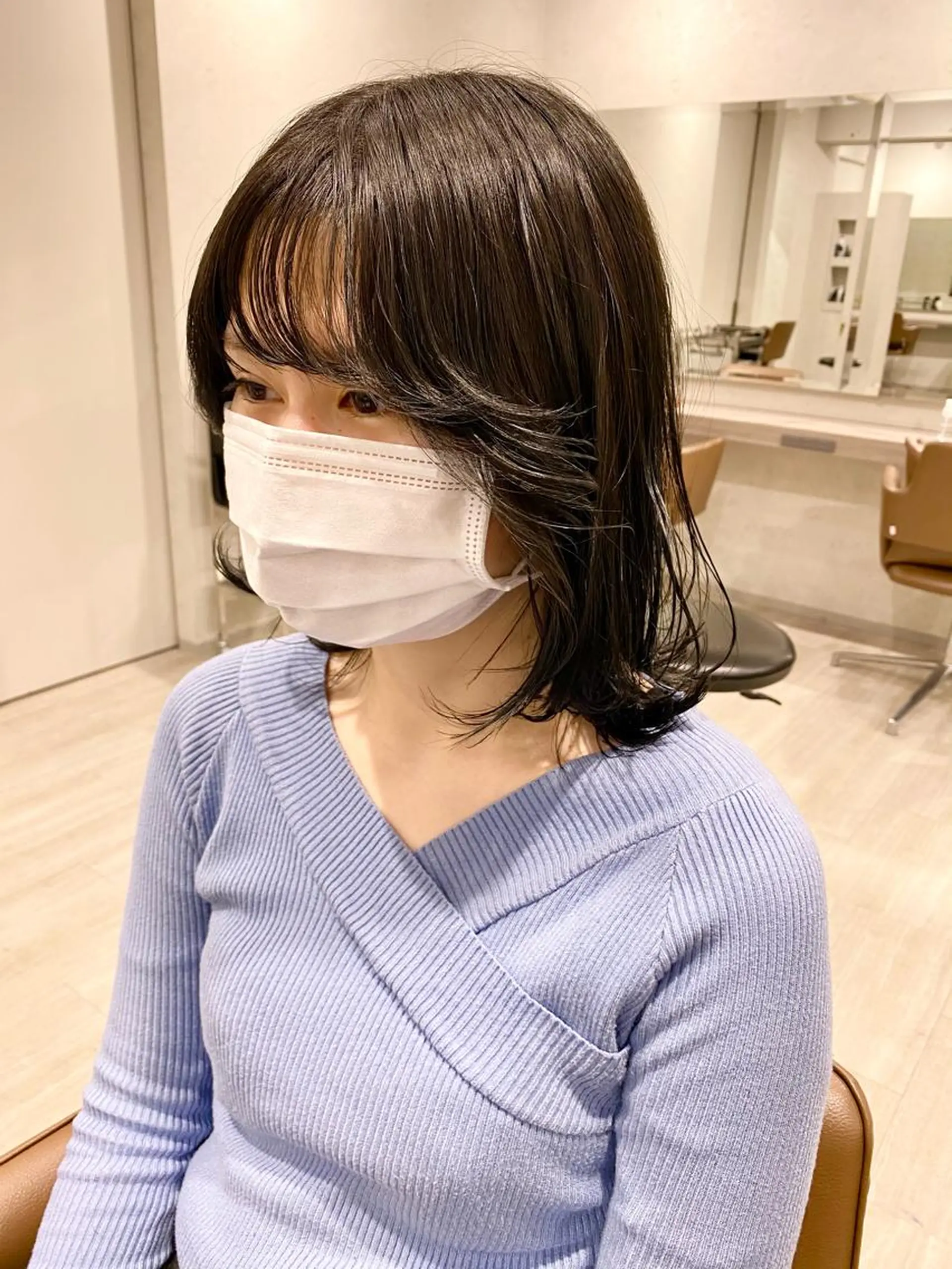 ミディアム 韓国風ヘア 【美髪矯正特化】 ズケヤマのヘアスタイル