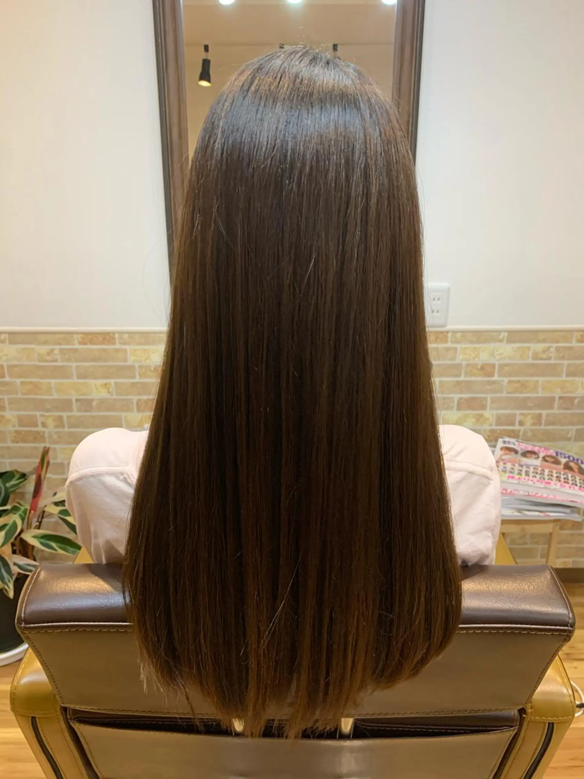 ロング パーマ 縮毛矯正 縮毛矯正 hair house templado所属・ヘアーハウス テンプラードのヘアスタイル