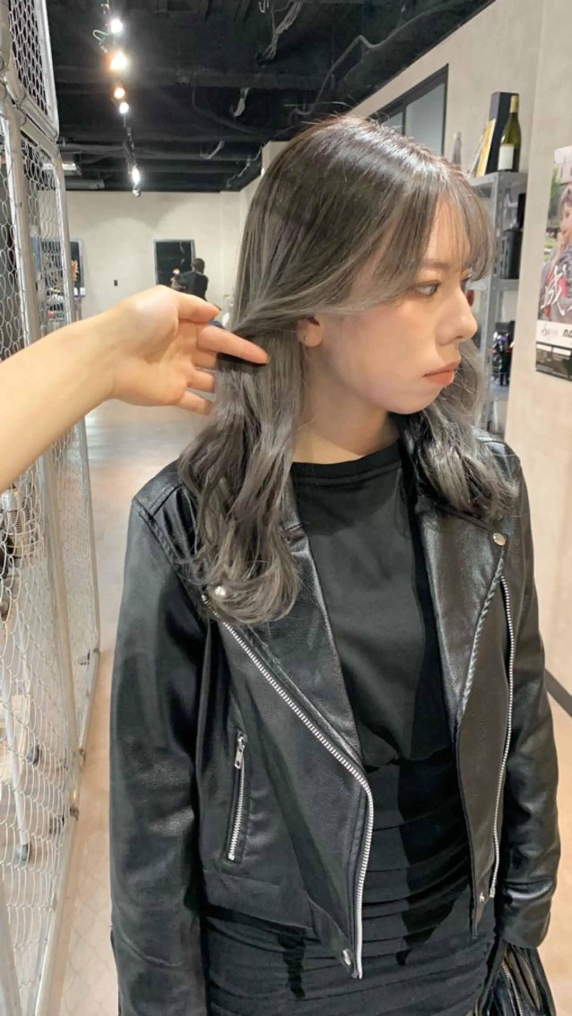 ロング カラー ミストバング フェイスフレーミング ヘアカラー トリートメント B E C H I C O〔べち子〕のヘアスタイル