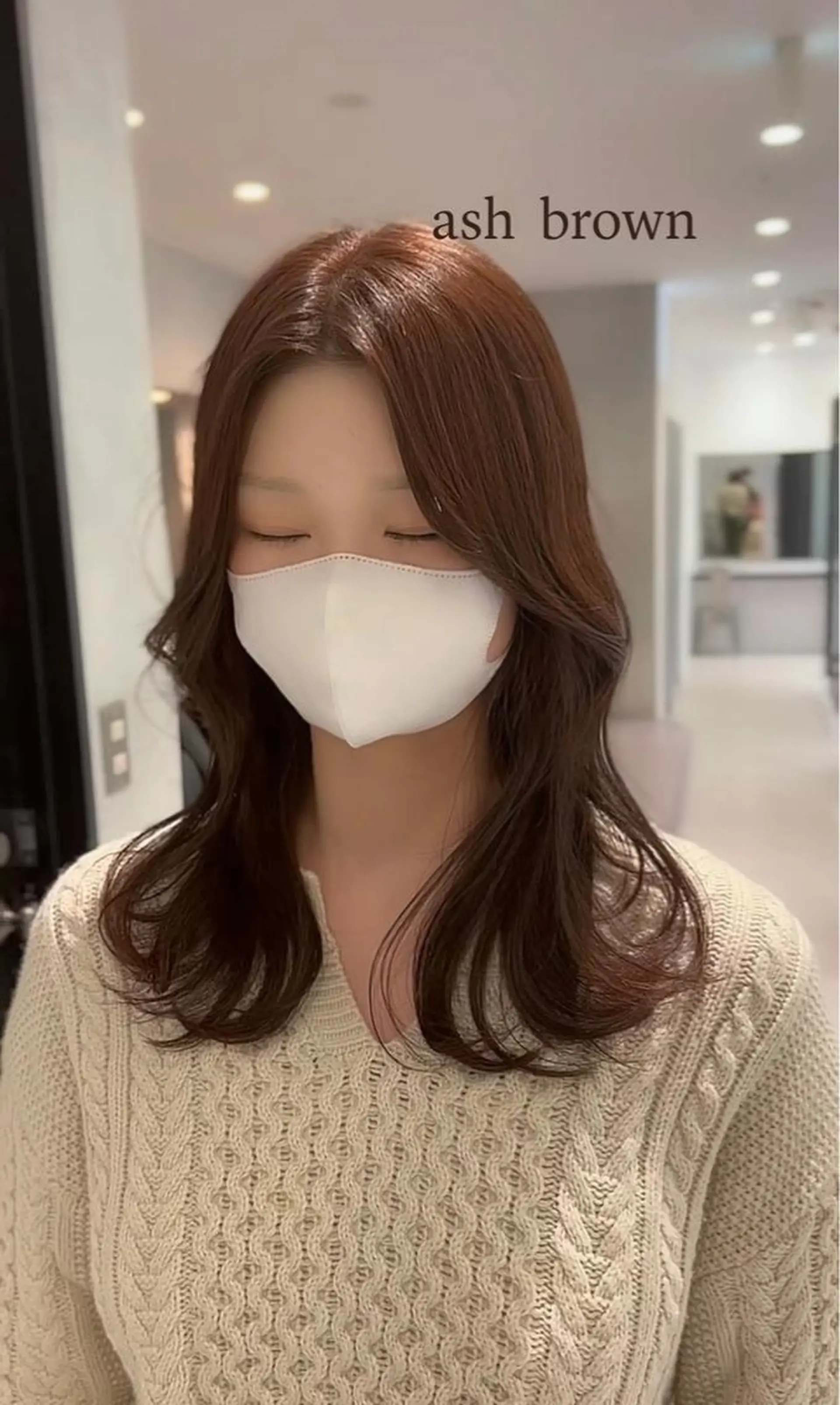 セミロング カラー 髪質改善/顔まわり 石原のヘアスタイル