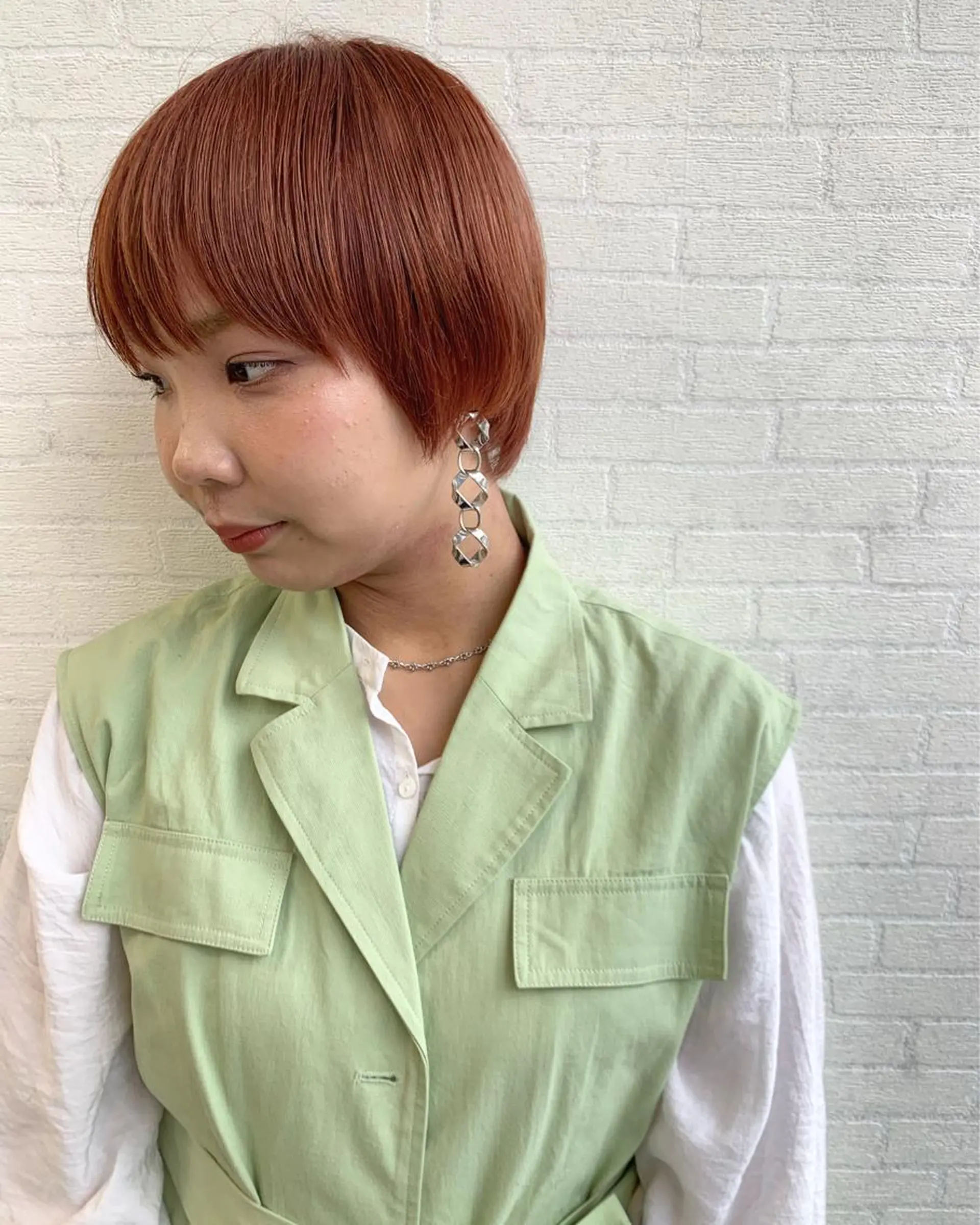 ショート カラー 立川 奈那子のヘアスタイル