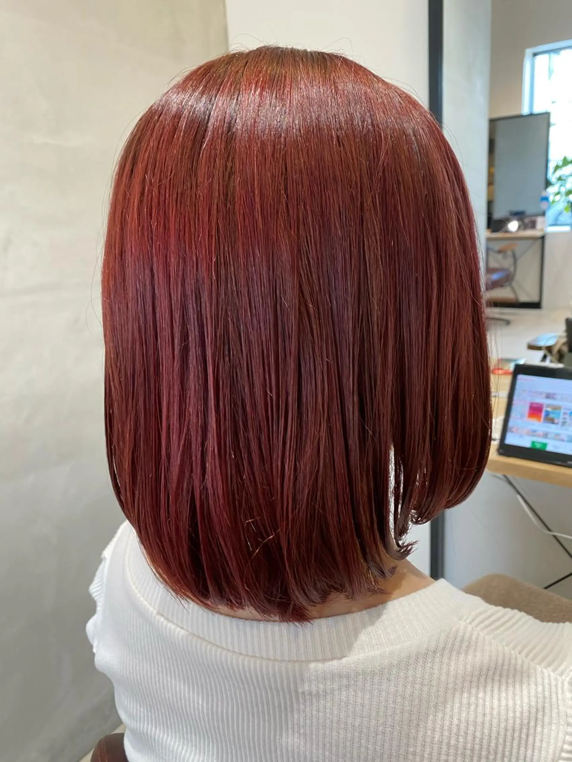 ミディアム カラー ピンクカラー hair&eyelash Truth所属・Truth上谷綾子/ 名古屋市北区/黒川駅のヘアスタイル